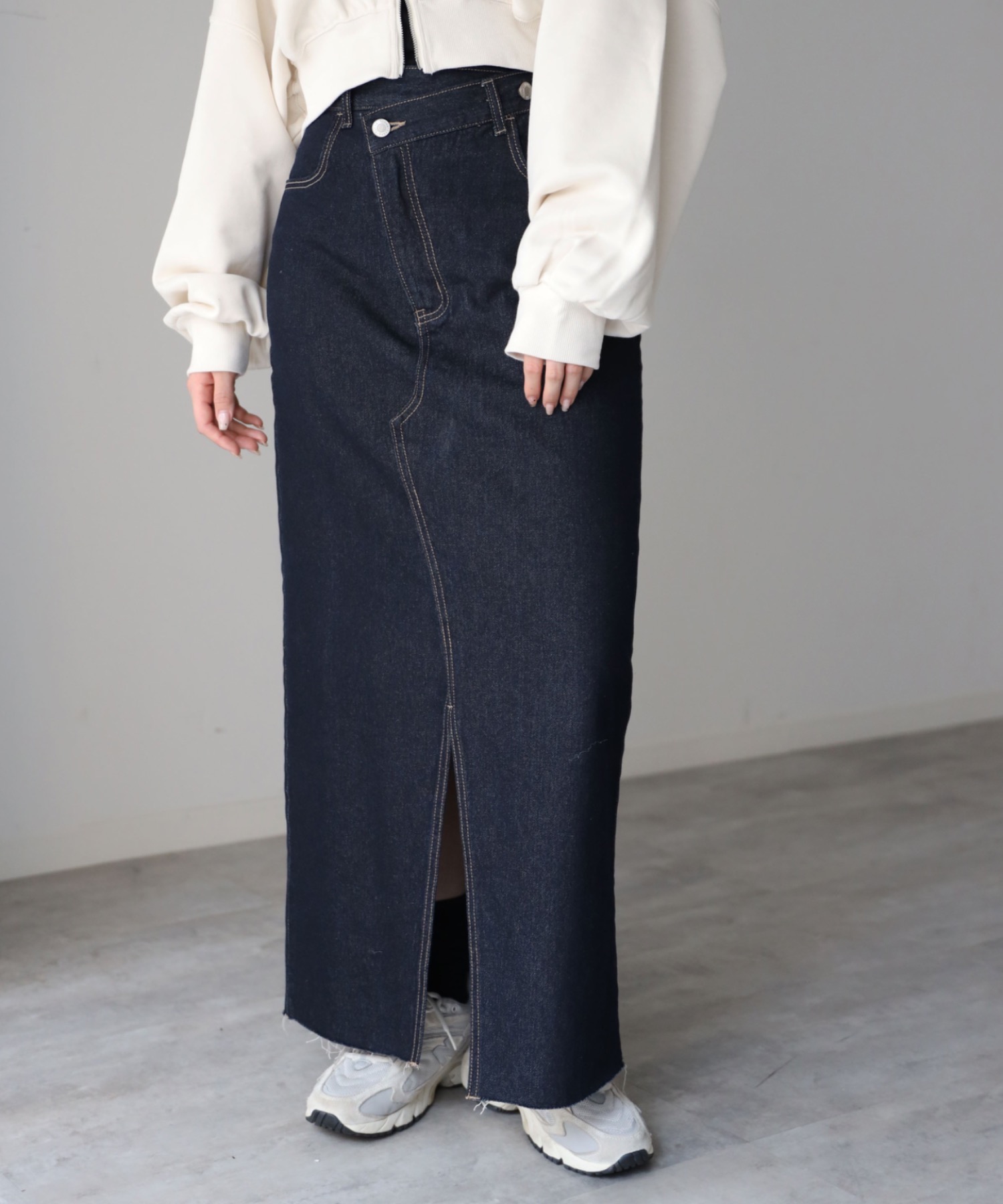 model：164cm. 着用サイズ：Mサイズ