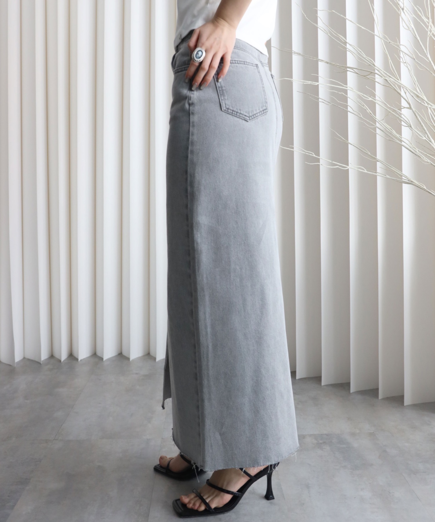 model：164cm. 着用サイズ：Mサイズ