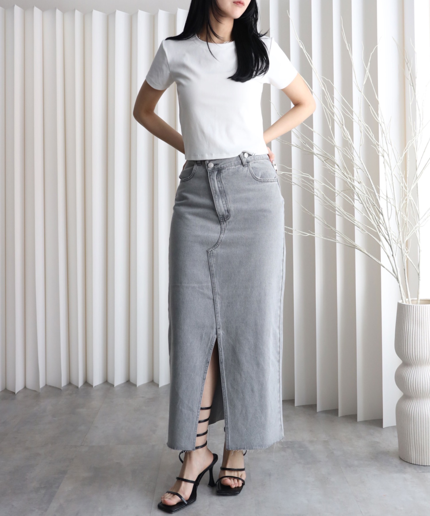 model：164cm. 着用サイズ：Mサイズ