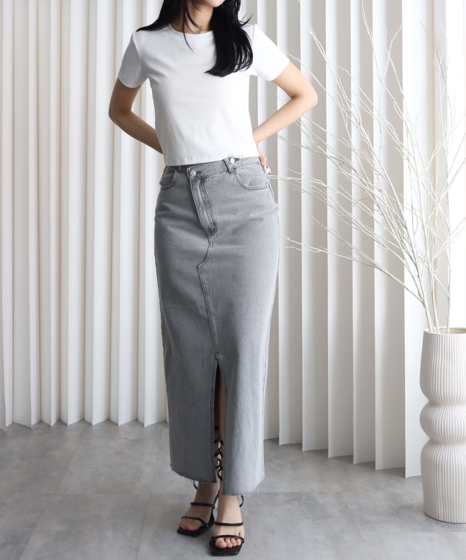 model：164cm. 着用サイズ：Mサイズ