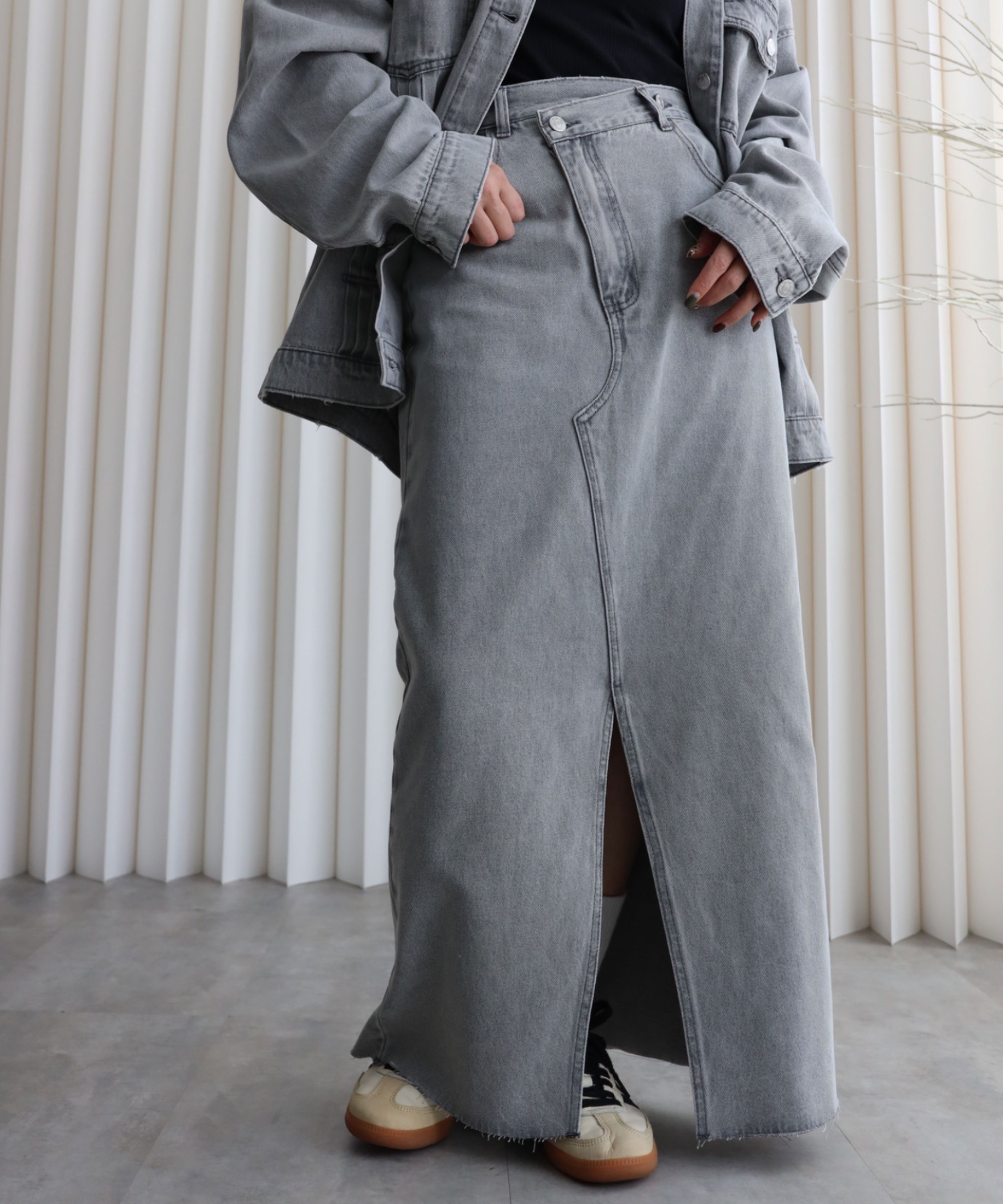 model：155cm. 着用サイズ：Mサイズ