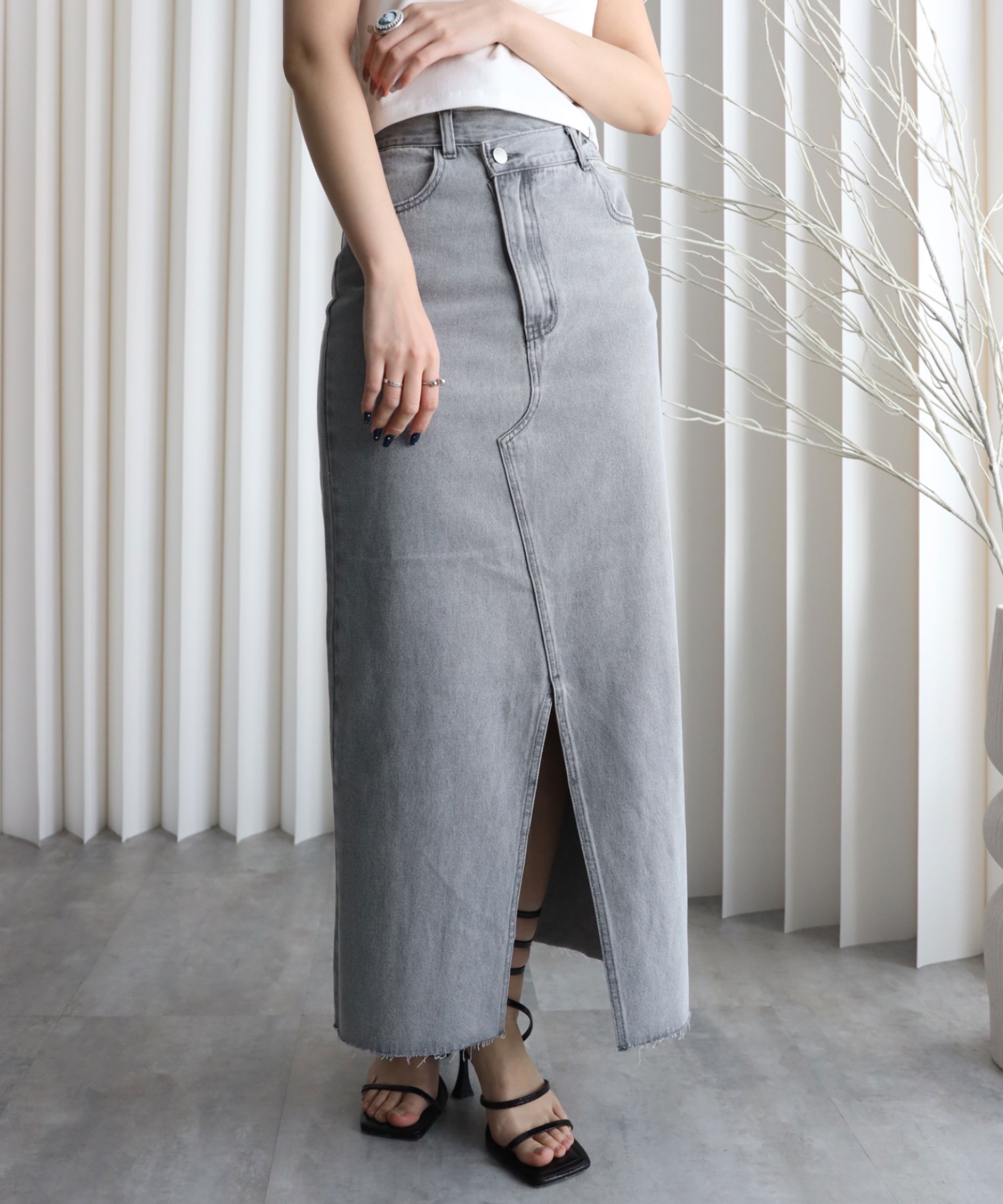 model：164cm. 着用サイズ：Mサイズ