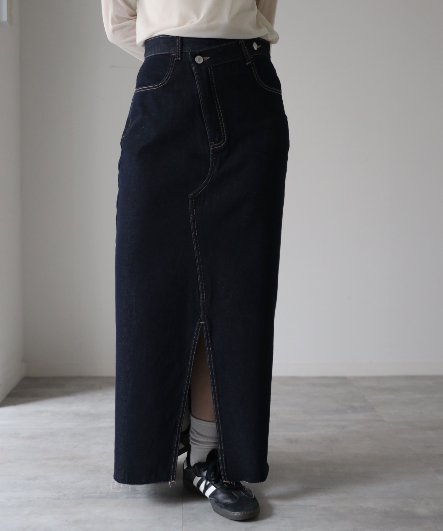 model：164cm. 着用サイズ：Mサイズ