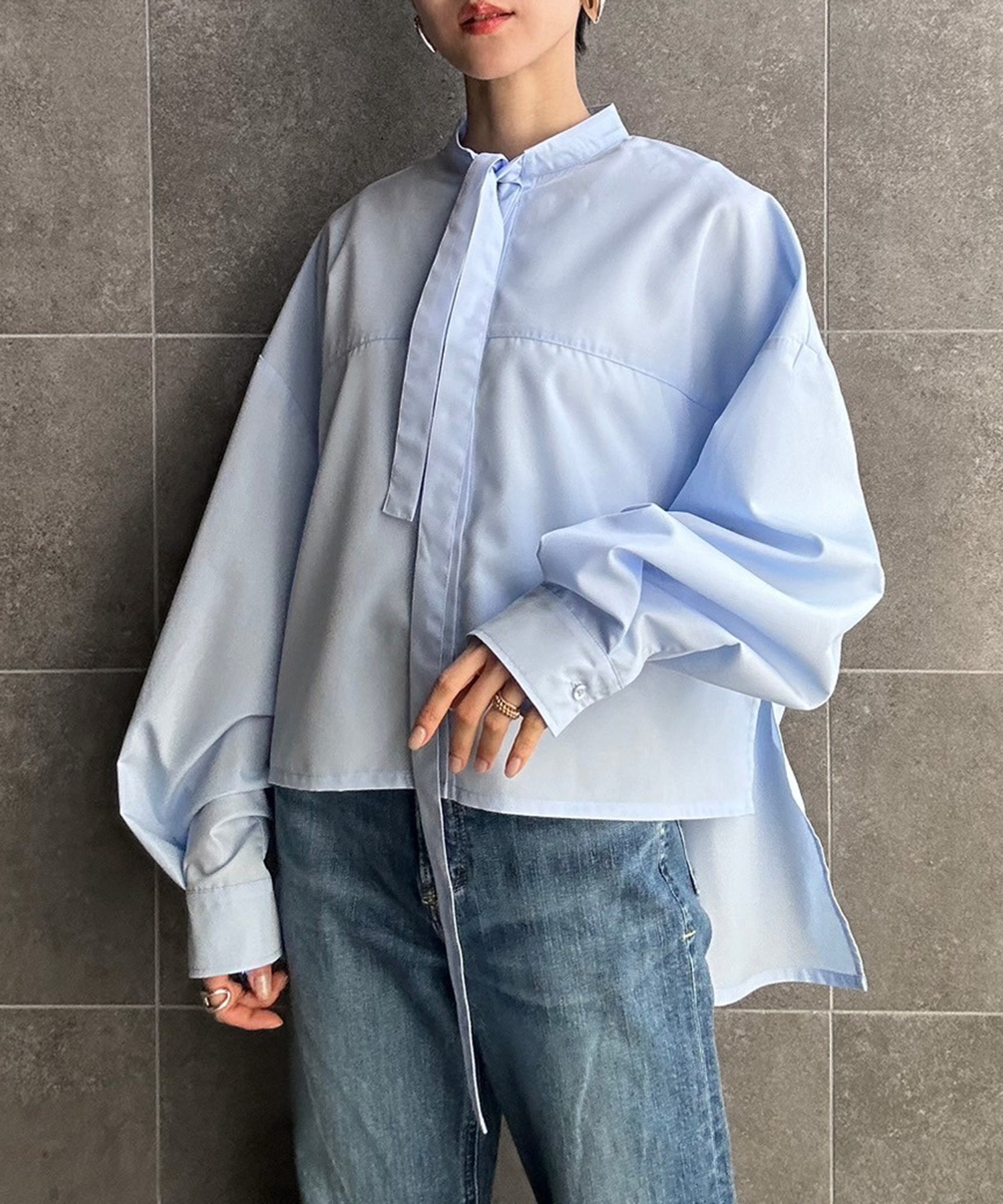 model：H157 着用サイズ：FREE