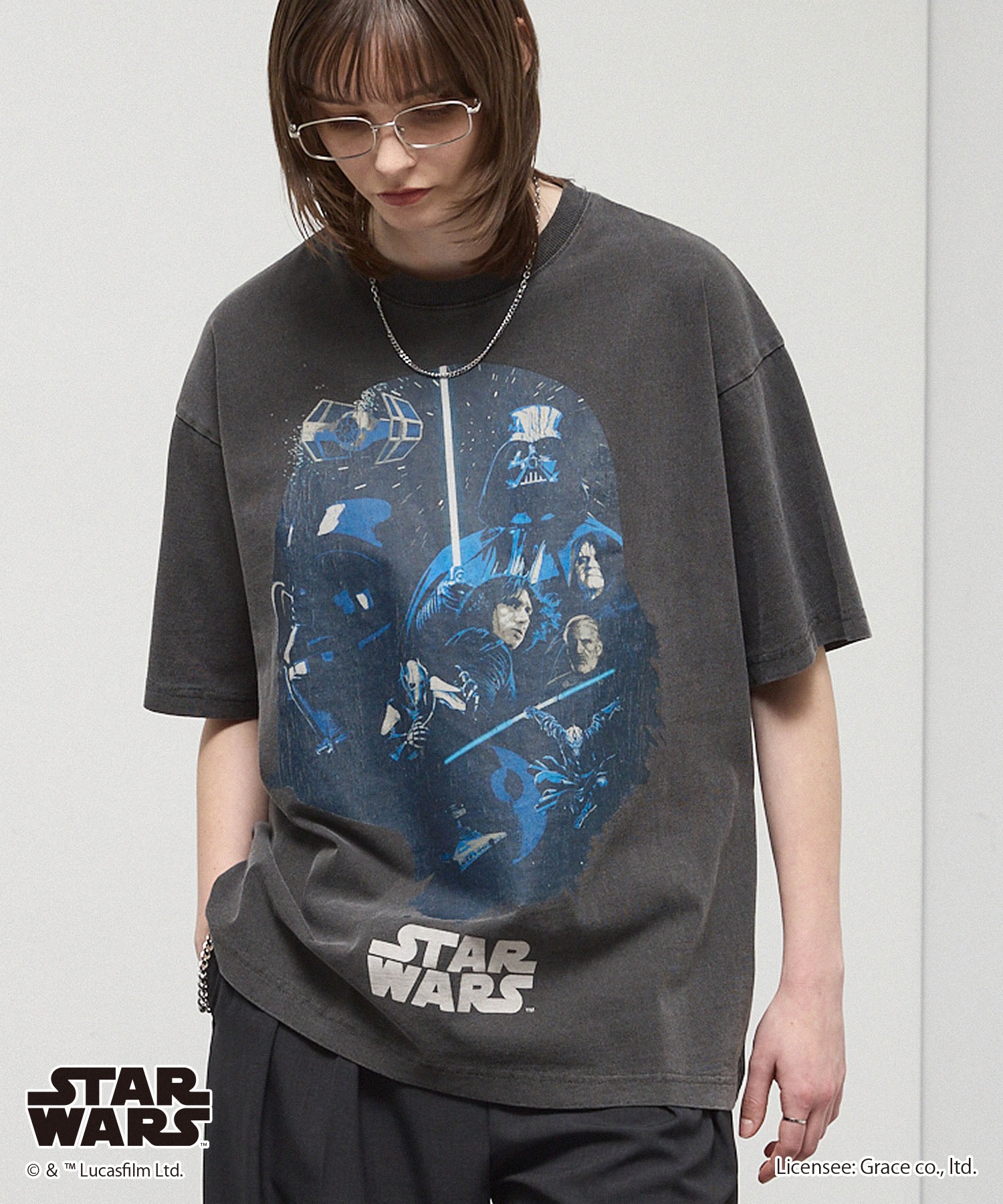 Exclusive＞【STAR WARS】Vintage-Washed Oversized Tee / 【スター