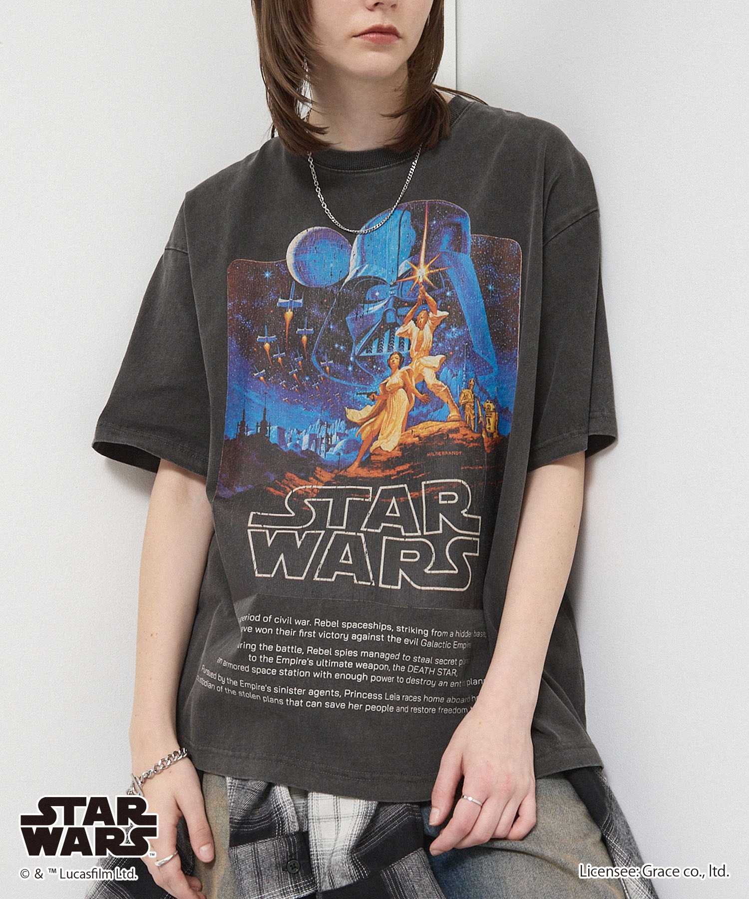 Exclusive＞【STAR WARS】Vintage-Washed Oversized Tee / 【スター