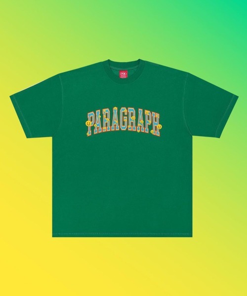 A'GEM/9 × .kom『paragraph/パラグラフ』Paragraph Smile arch t-shirt/パラグラフロゴ  スマイルアーチロゴ Tシャツ 韓国ブランドセレクト│A'GEM/9×.KOM【公式】｜韓国・ストリートブランド通販サイト エージェムナイン  ドットケーオーエム