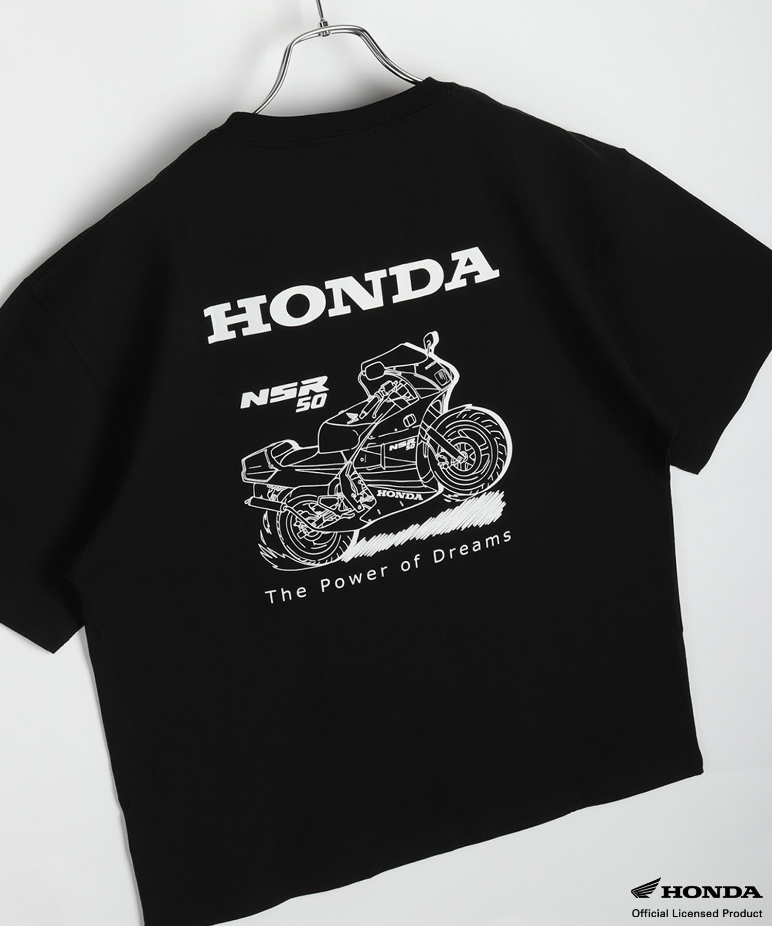 HONDA BACKPRINT футболка NSR50/Monkey с тату‑принтом big‑silhouette