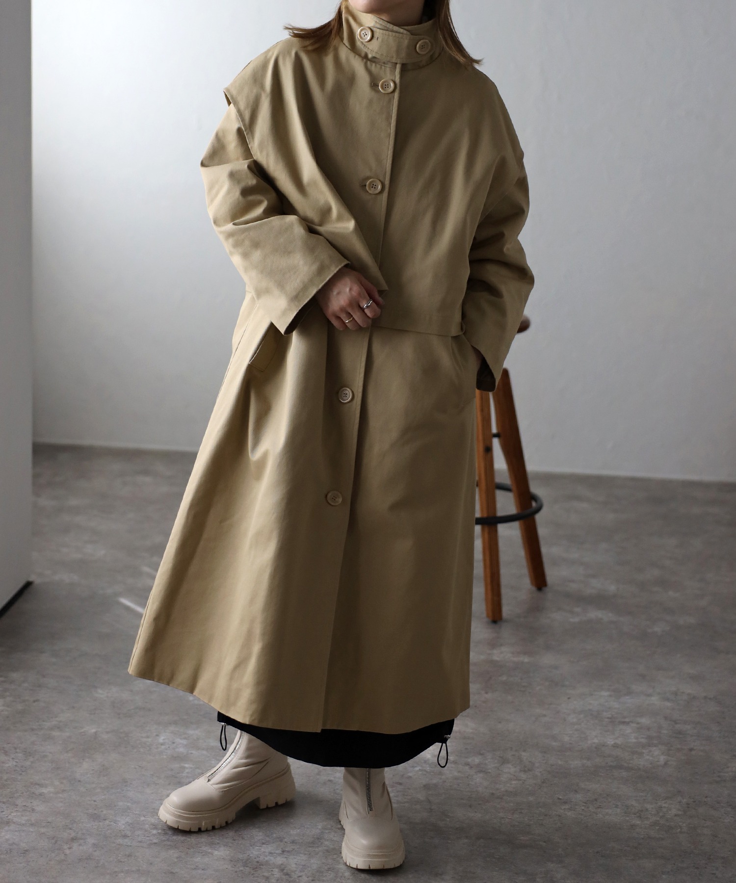 model:162㎝　着用サイズ:FREE