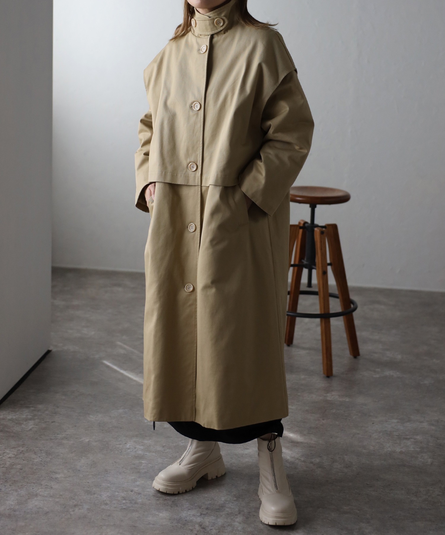 model:162㎝　着用サイズ:FREE