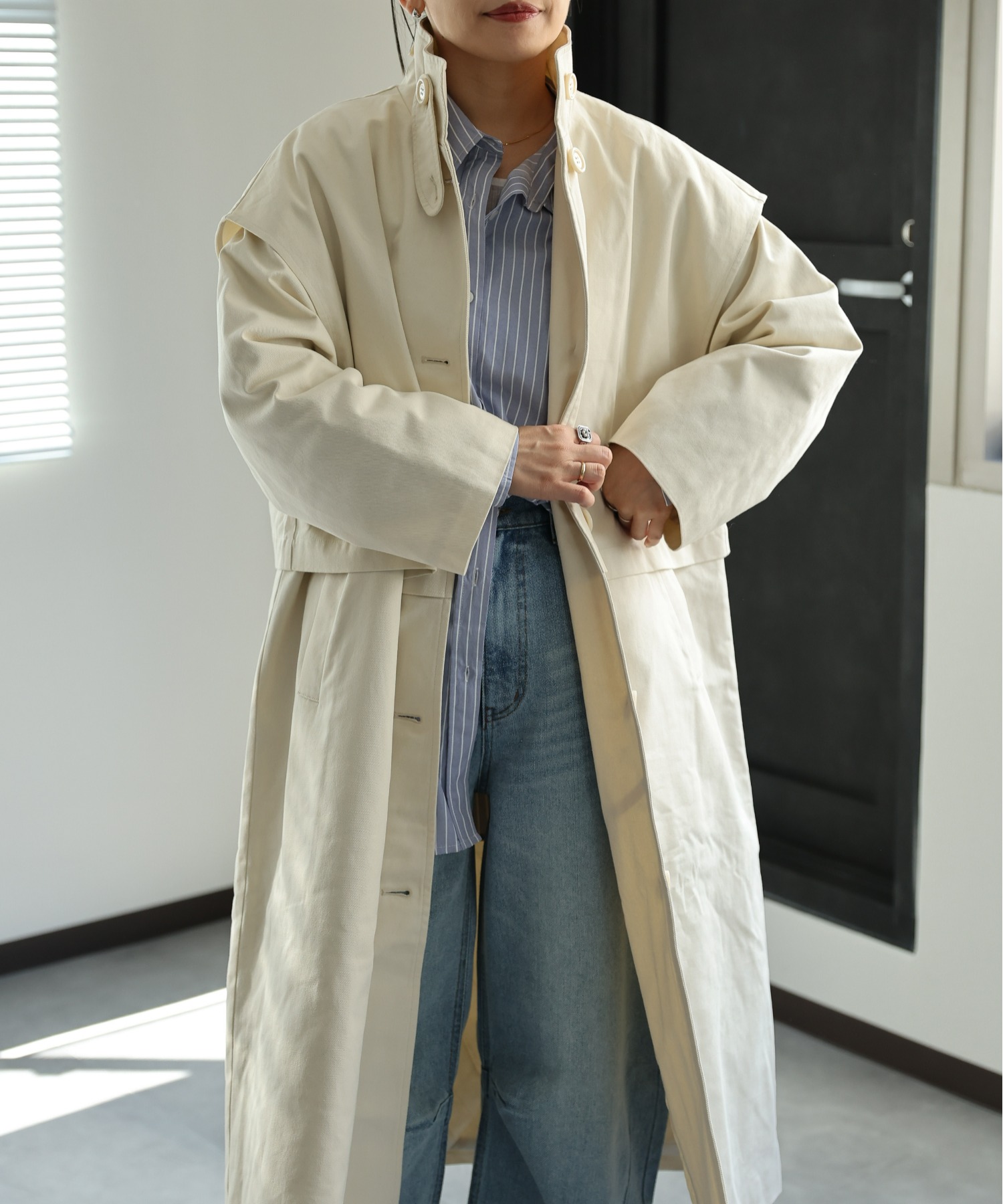 model:162㎝　着用サイズ:FREE