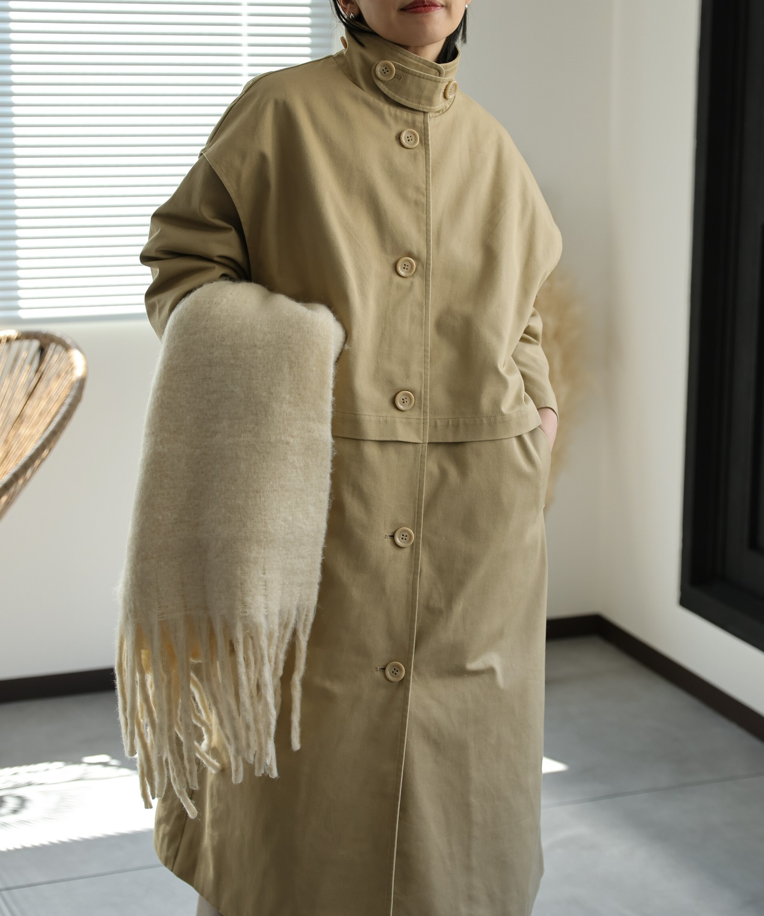 model:162㎝　着用サイズ:FREE