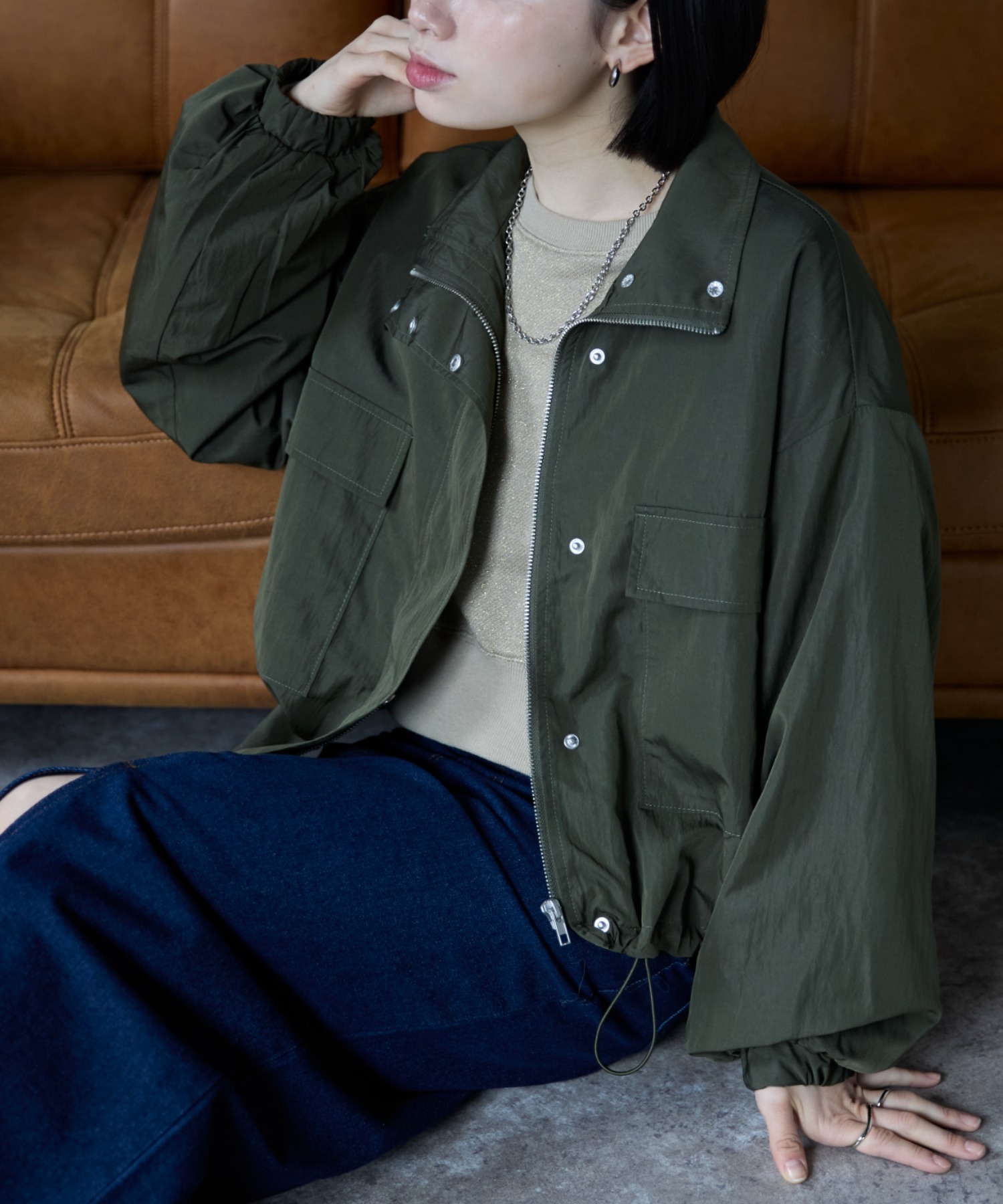 model:158㎝　着用サイズ:FREE