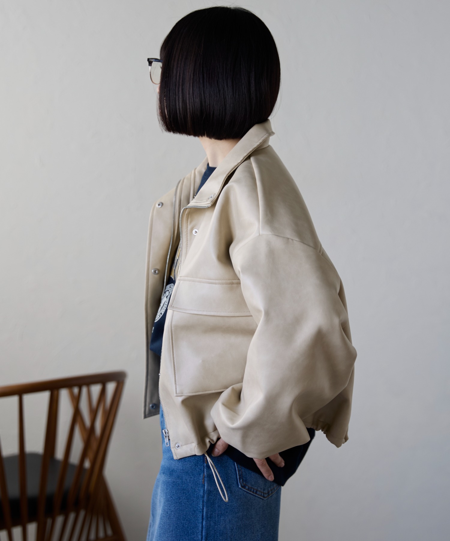 model:158㎝　着用サイズ:FREE