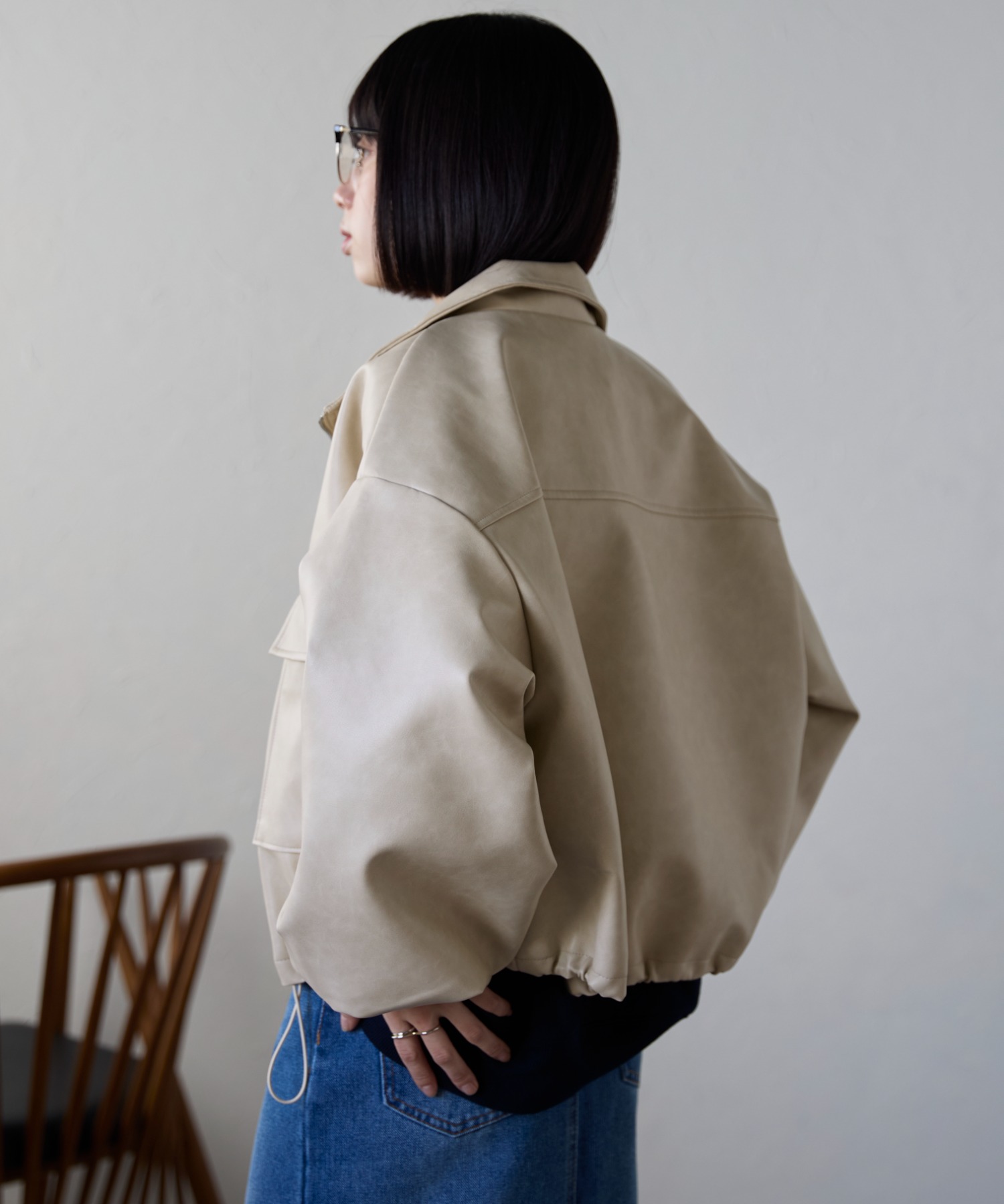 model:158㎝　着用サイズ:FREE