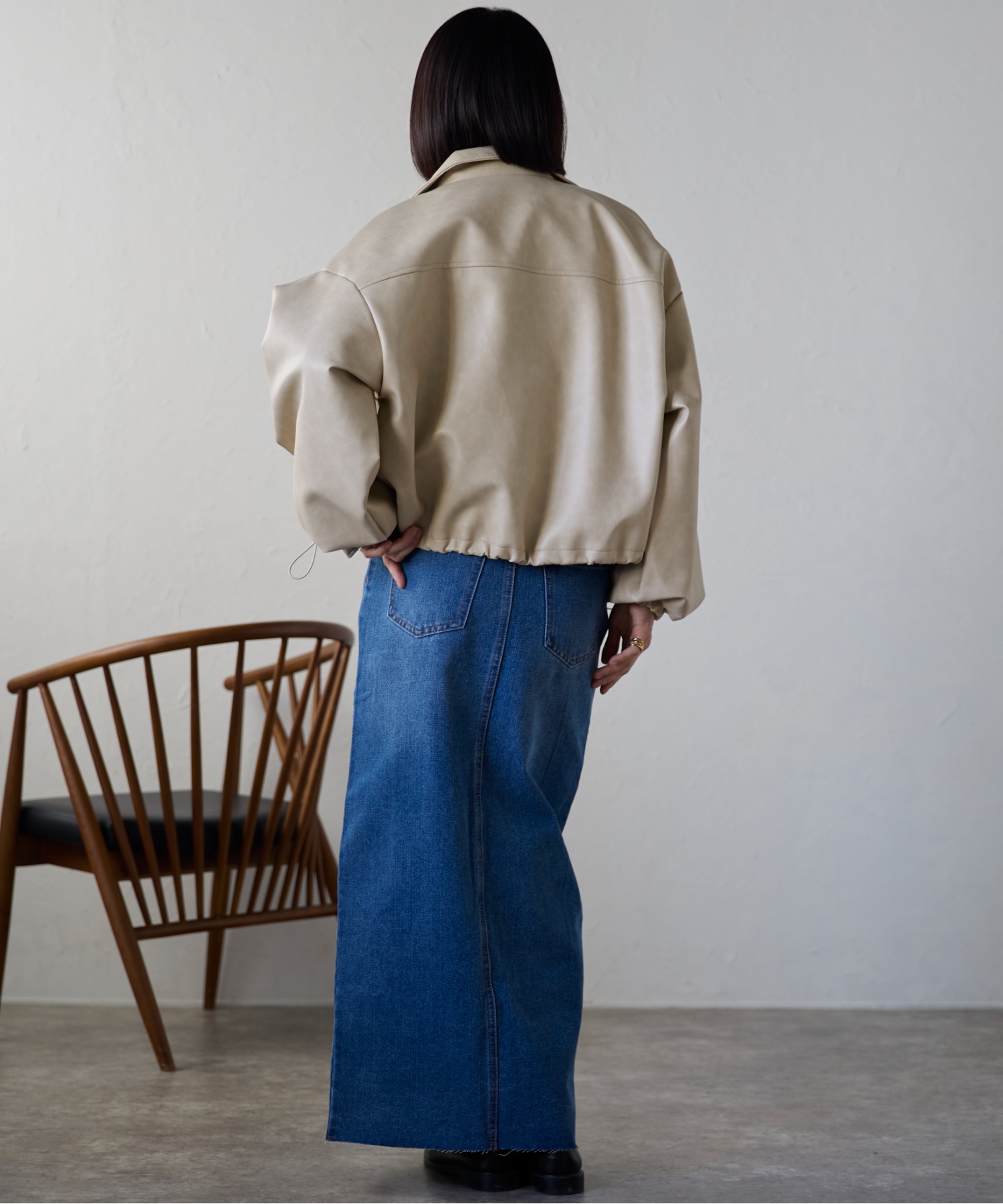 model:158㎝　着用サイズ:FREE