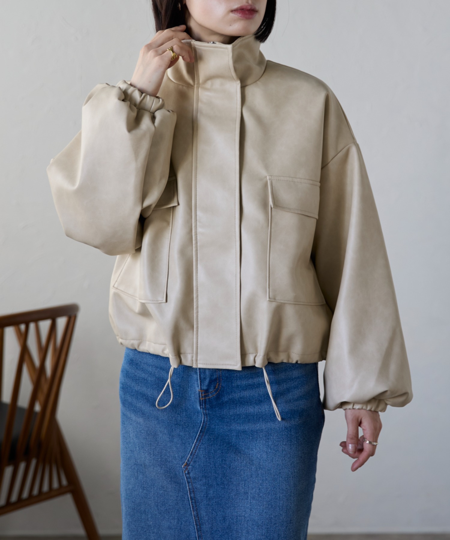 model:158㎝　着用サイズ:FREE