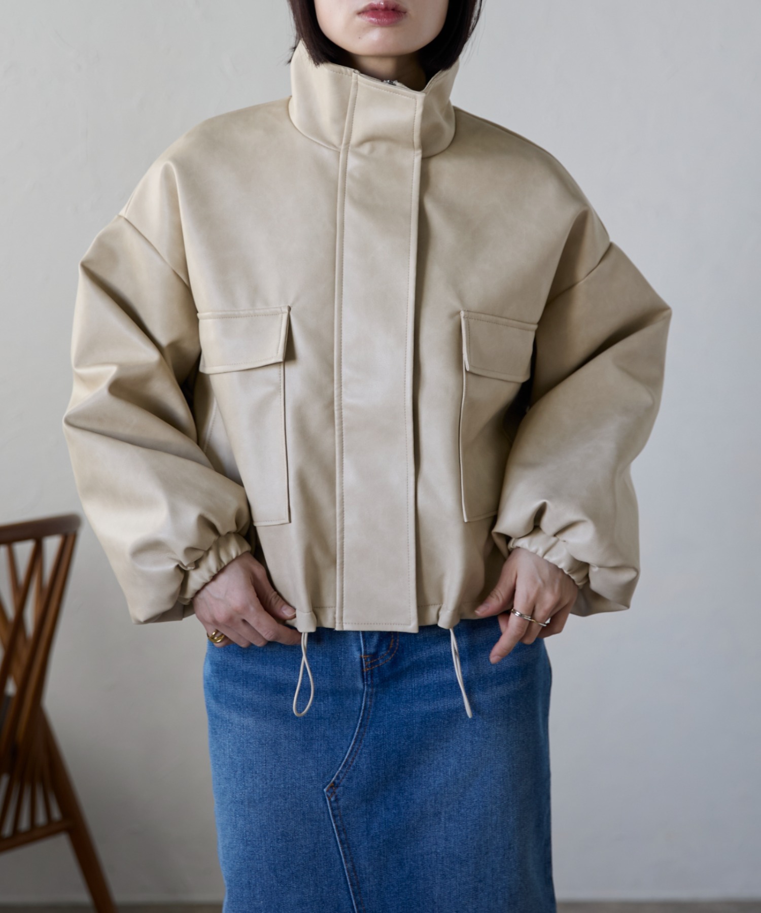 model:158㎝　着用サイズ:FREE
