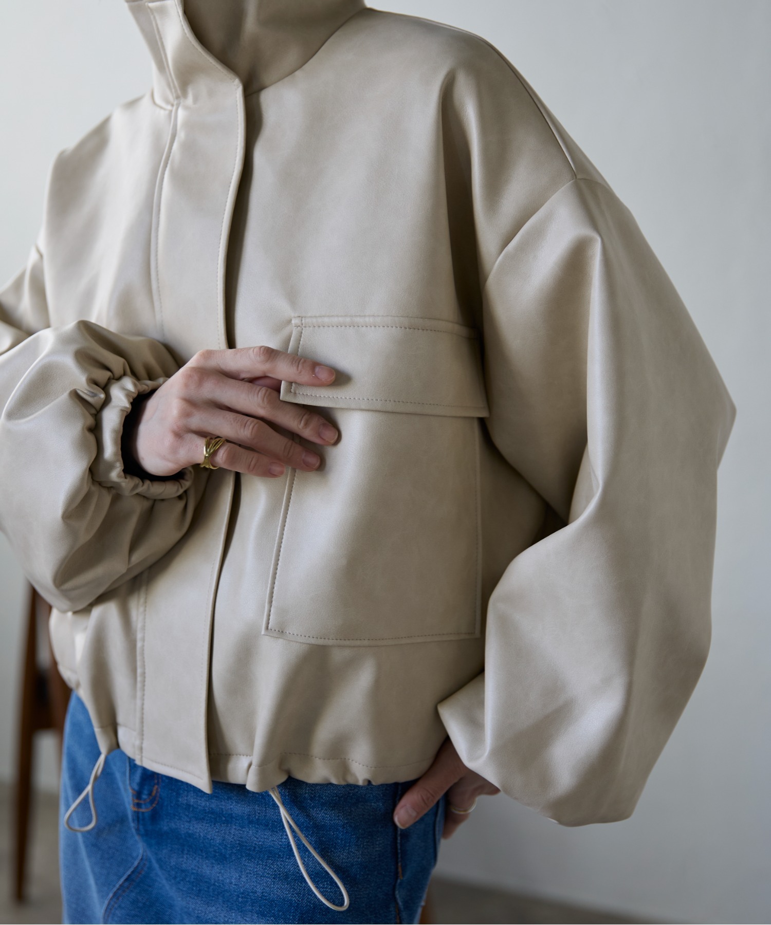model:158㎝　着用サイズ:FREE