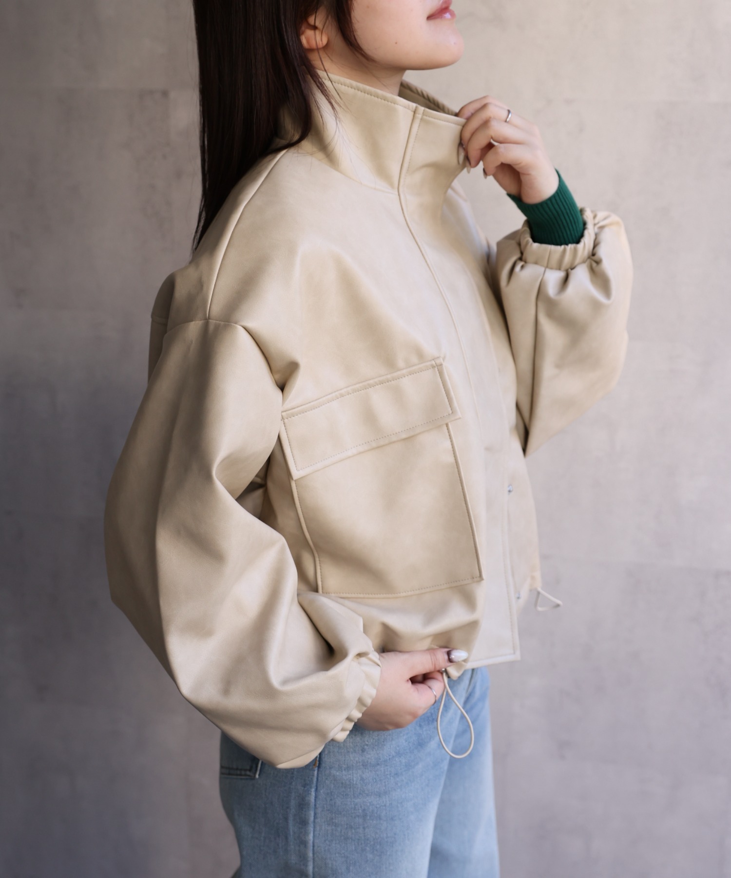 model:158㎝　着用サイズ:FREE
