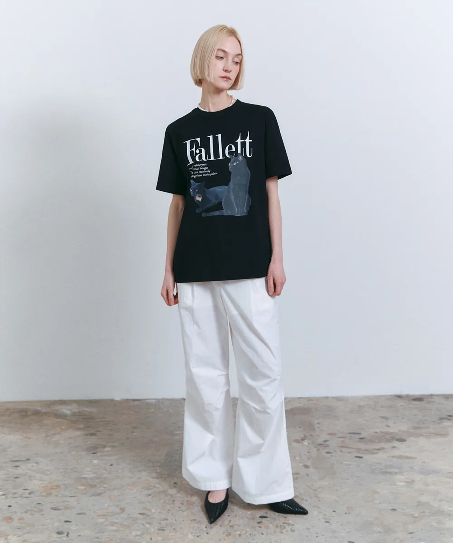 tシャツ A'GEM/9 × .kom 「FALLETT/ファレット」 LAYERED SHORT SLEEVE/レイヤードショートスリーブ レディー Fallett tシャツ A'GEM/9 × .kom 「FALLETT/ファレット」 DEUX
