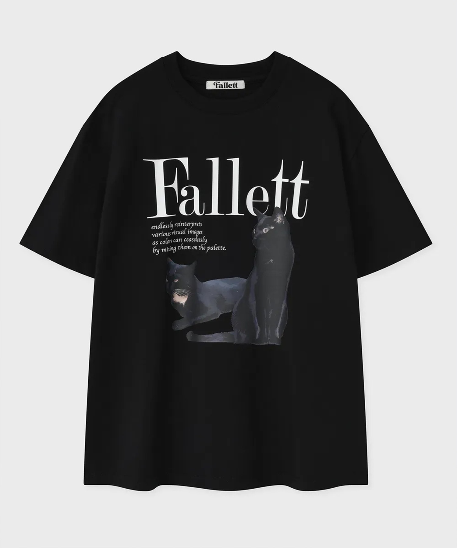 【韓国Fallett ファレ】Deux Nero Short Sleeve A'GEM/9 × .kom 『FALLETT/ファレット』 DEUX NERO SHORT SLEEVE