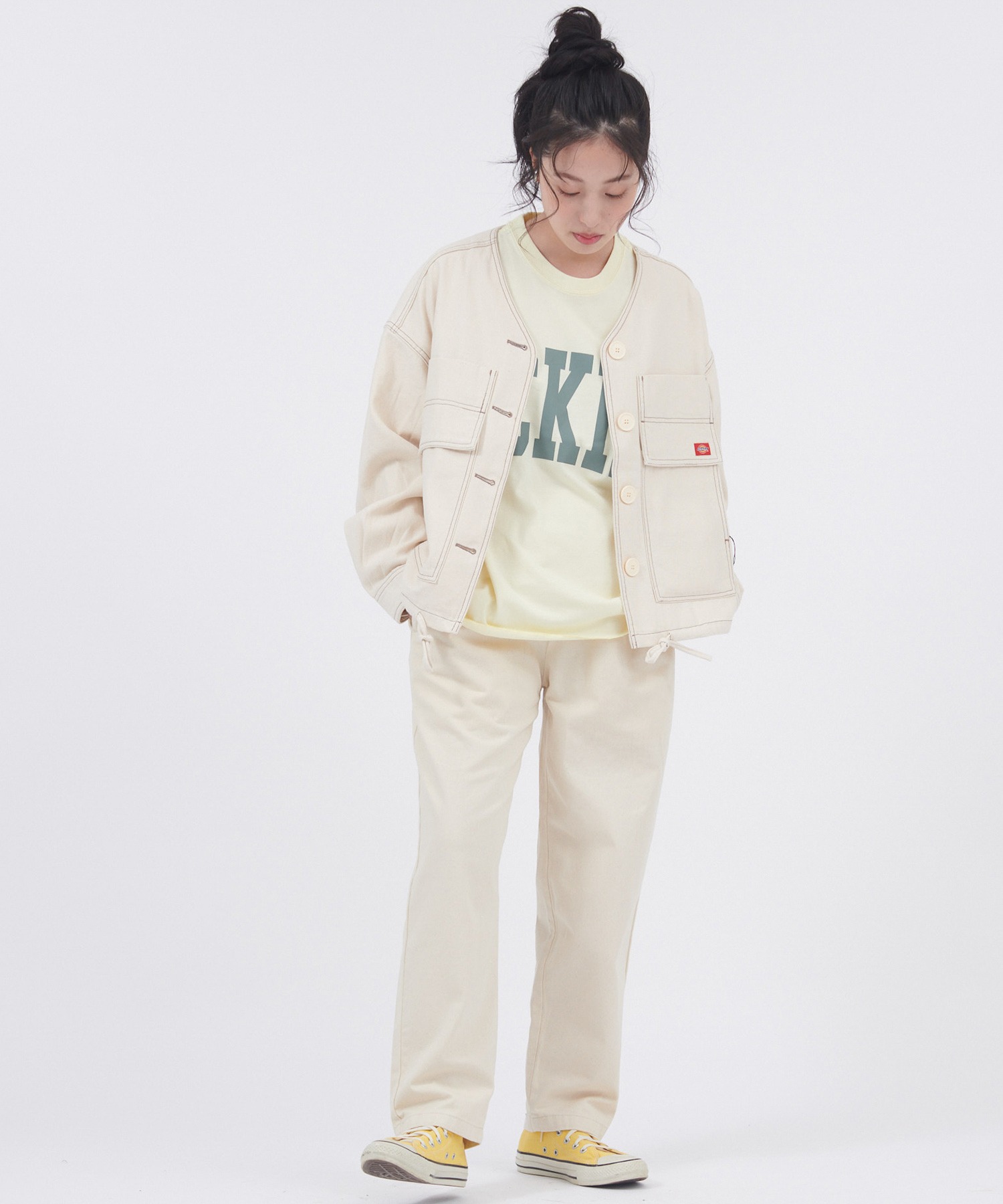 Dickies/ディッキーズ コットンツイル ドロストノーカラー