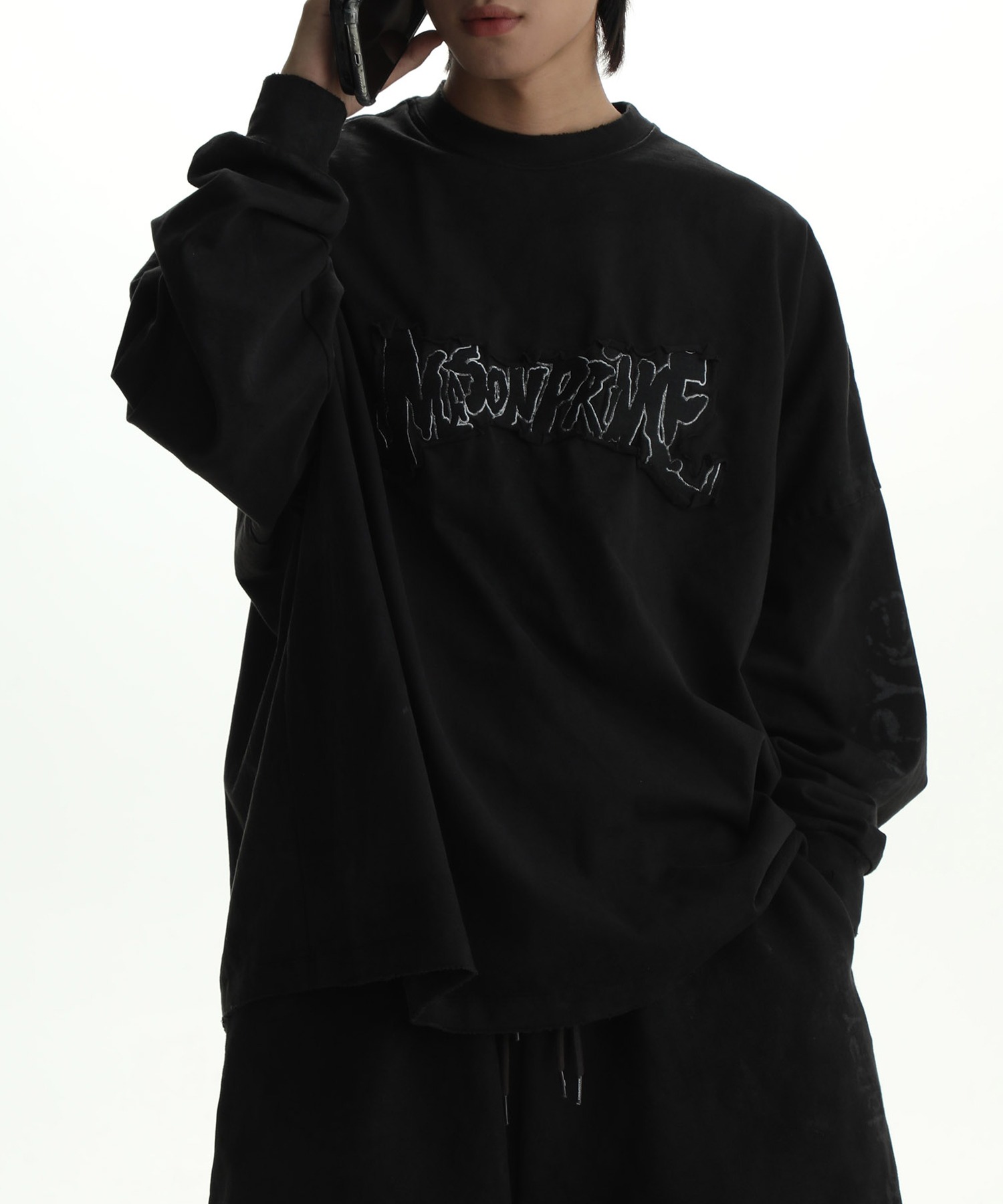 オーバーサイズ パッチロゴ ロンTEE CT6105【M.P Studios】【2023AW