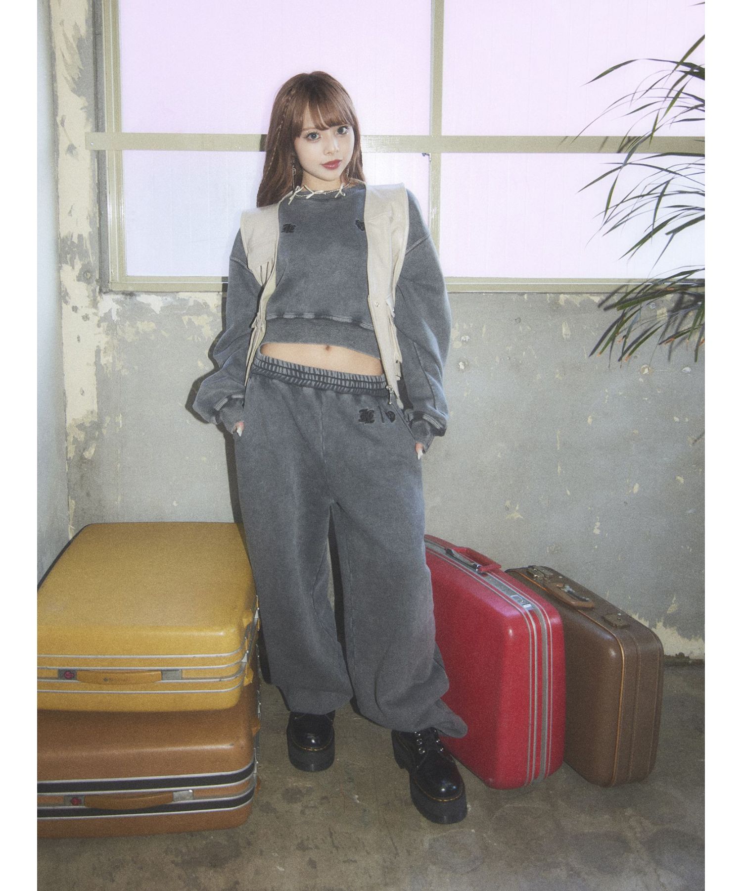 HTH×jouetie】ロゴスウェットプルオーバー【コラボ/セットアップ対応