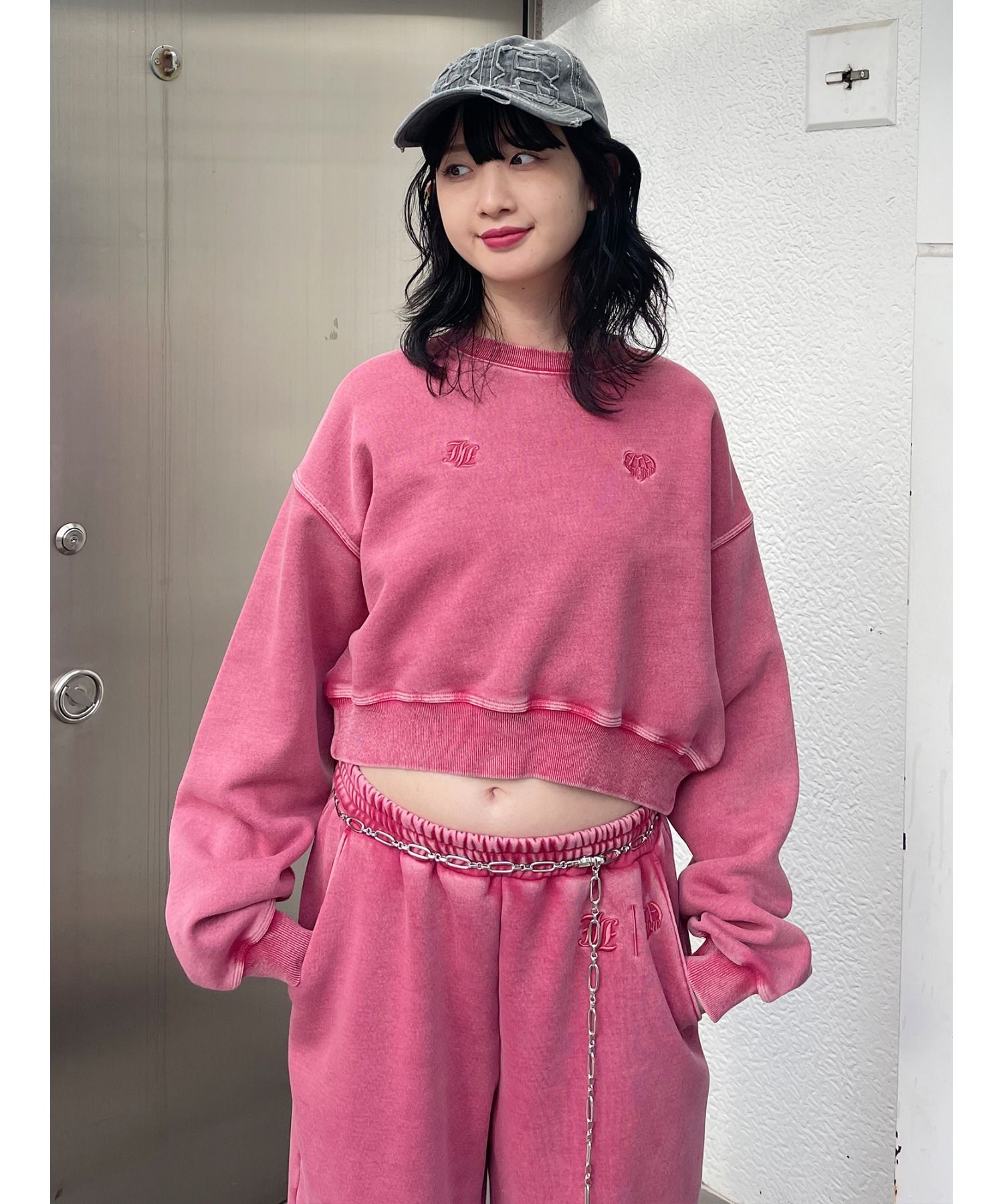 HTH×jouetie】ロゴスウェットプルオーバー【コラボ/セットアップ対応