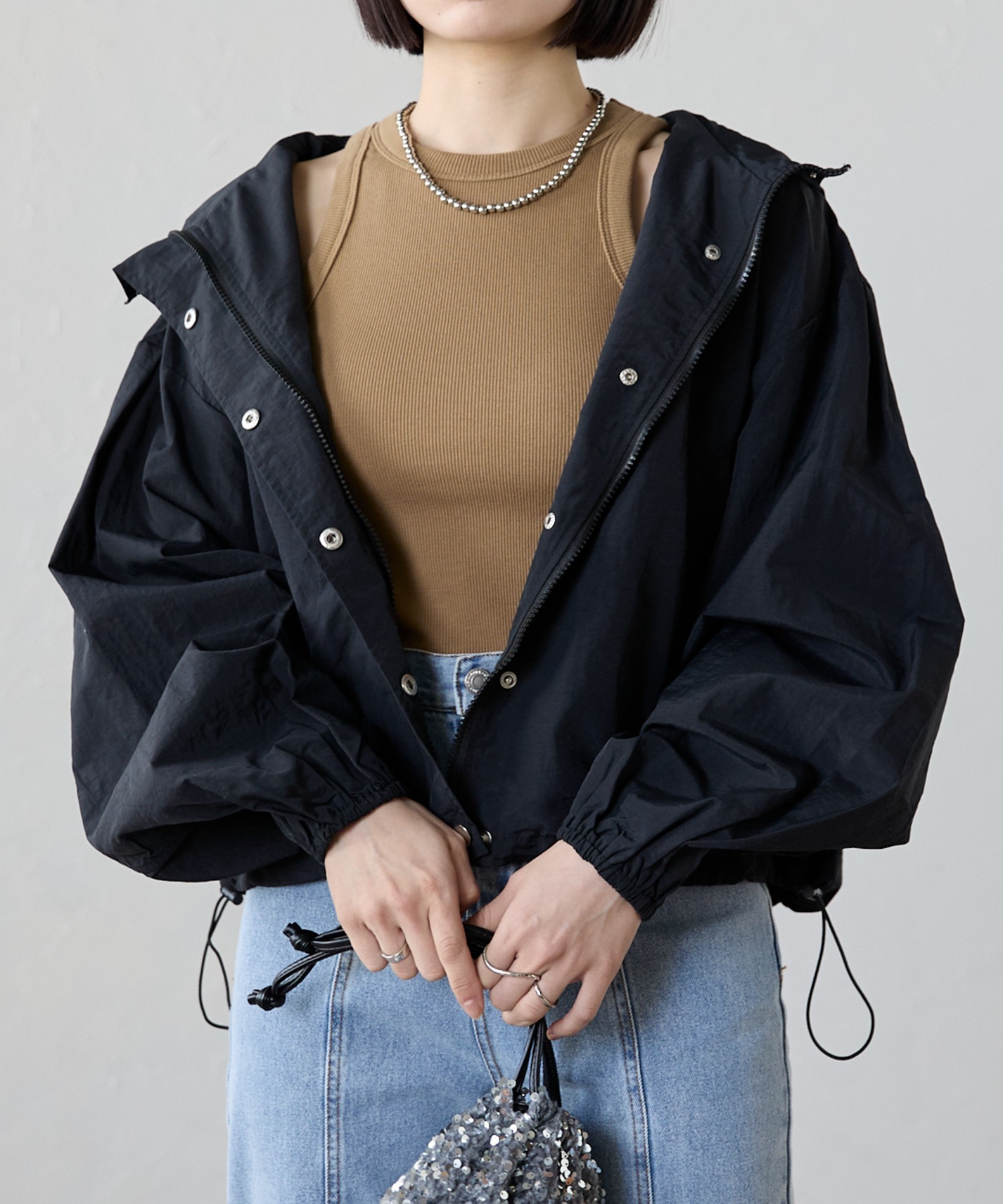 model：158cm 着用サイズ：FREE