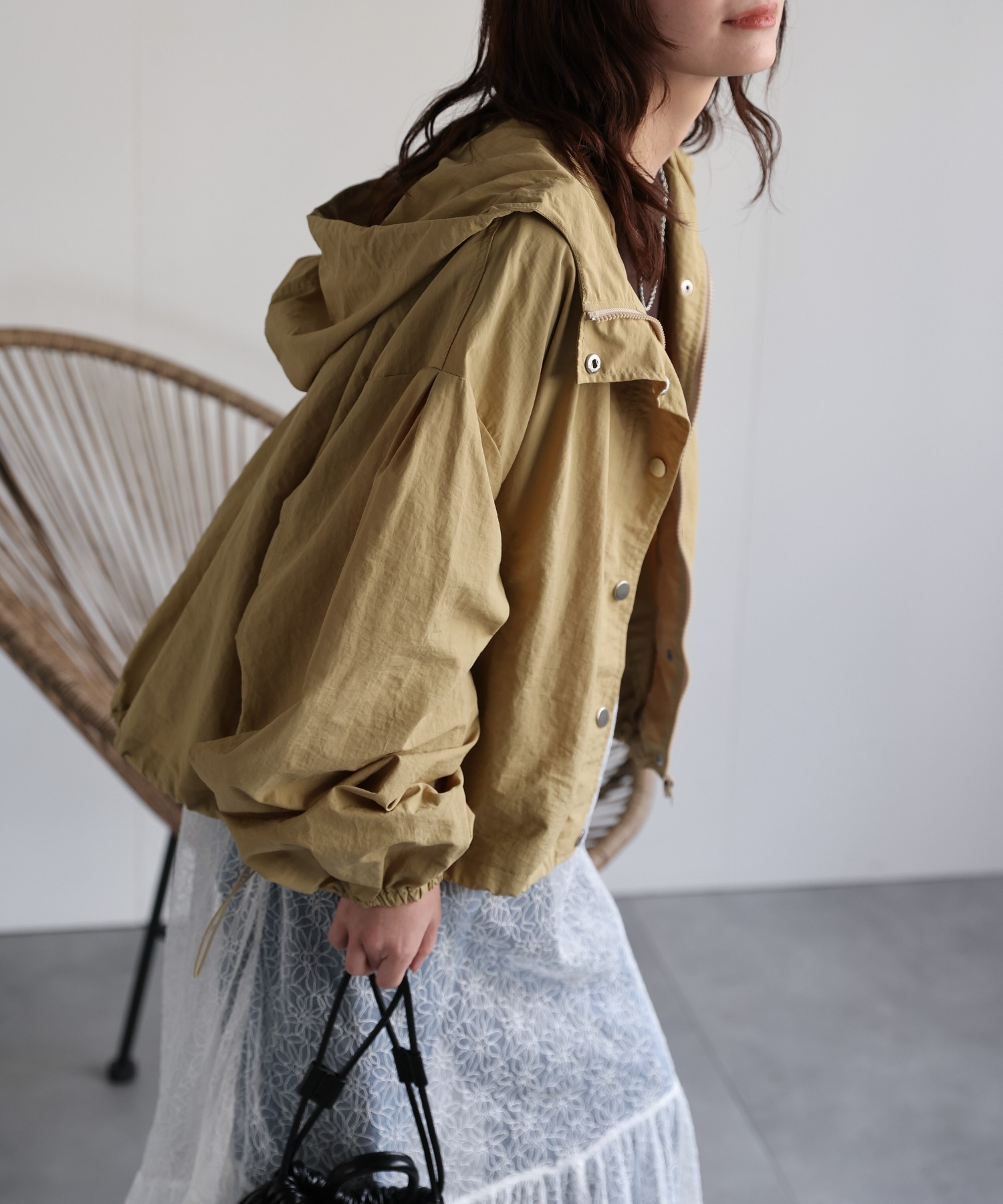 model：156cm 着用サイズ：FREE