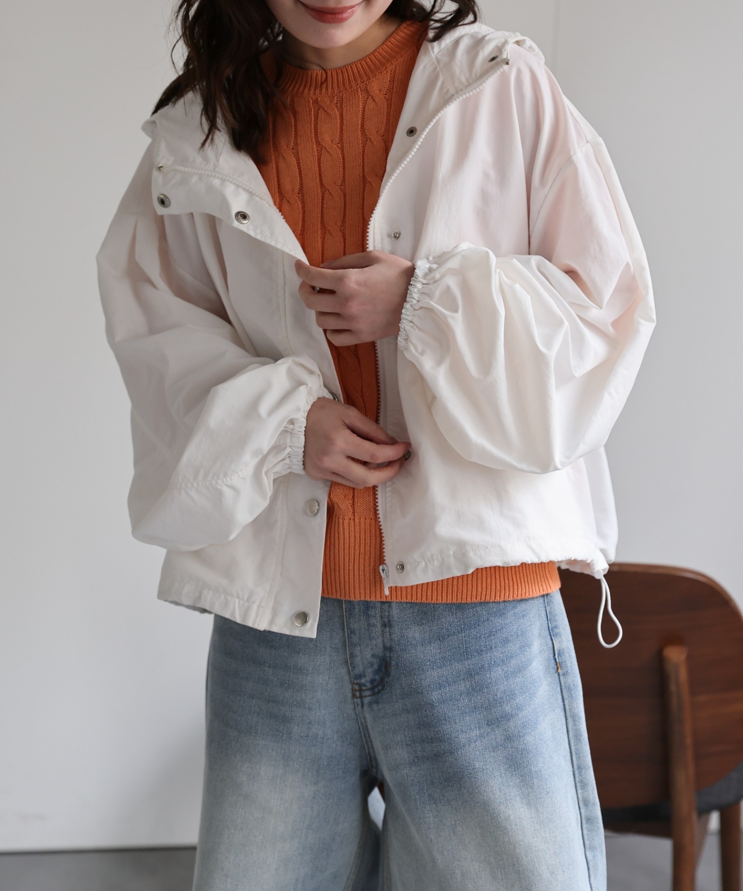 model：156cm 着用サイズ：FREE
