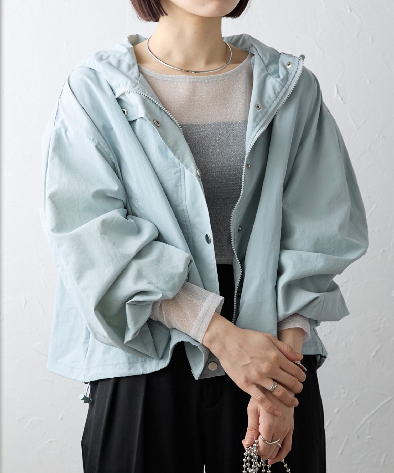 model：156cm 着用サイズ：FREE