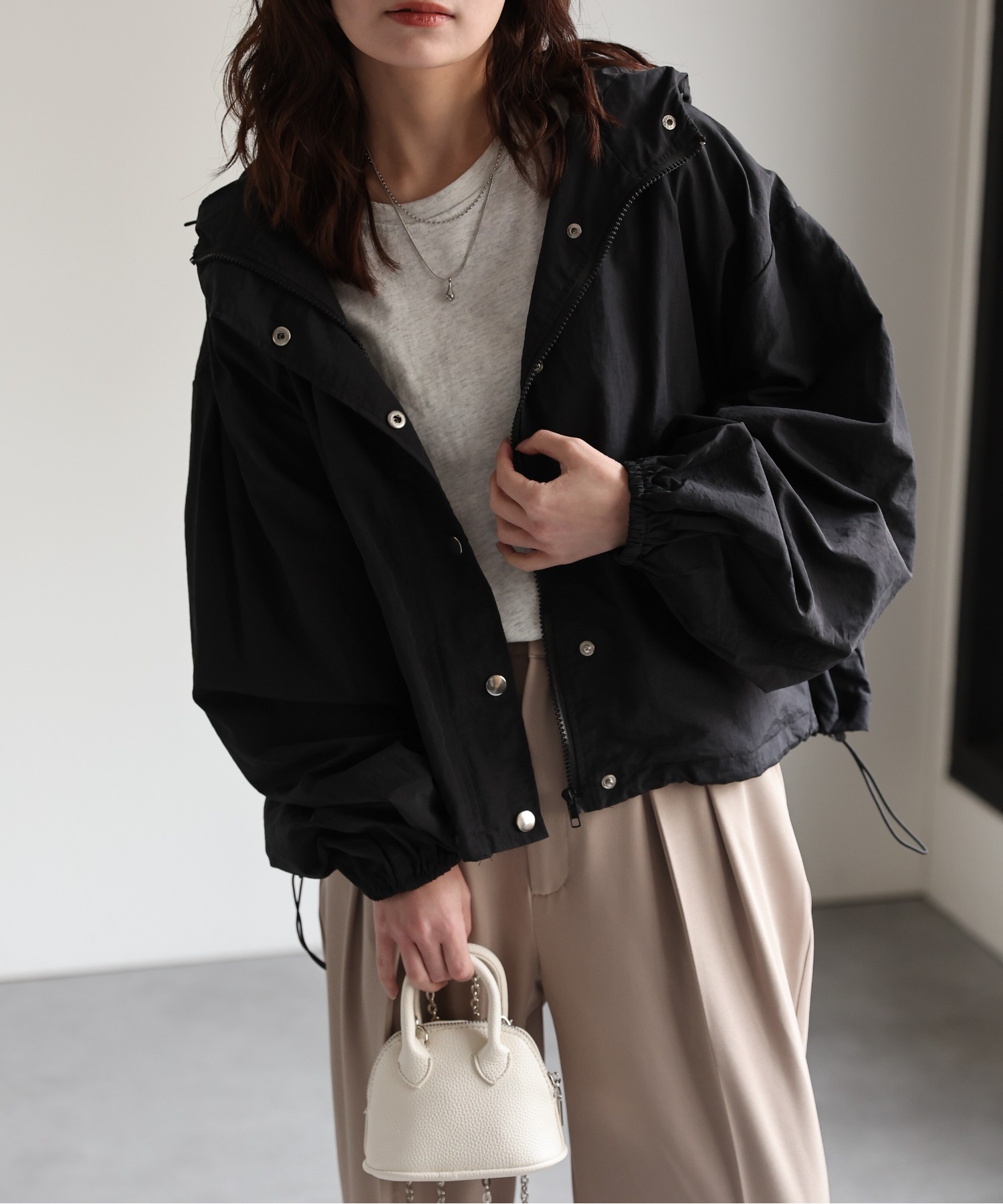 model：156cm 着用サイズ：FREE