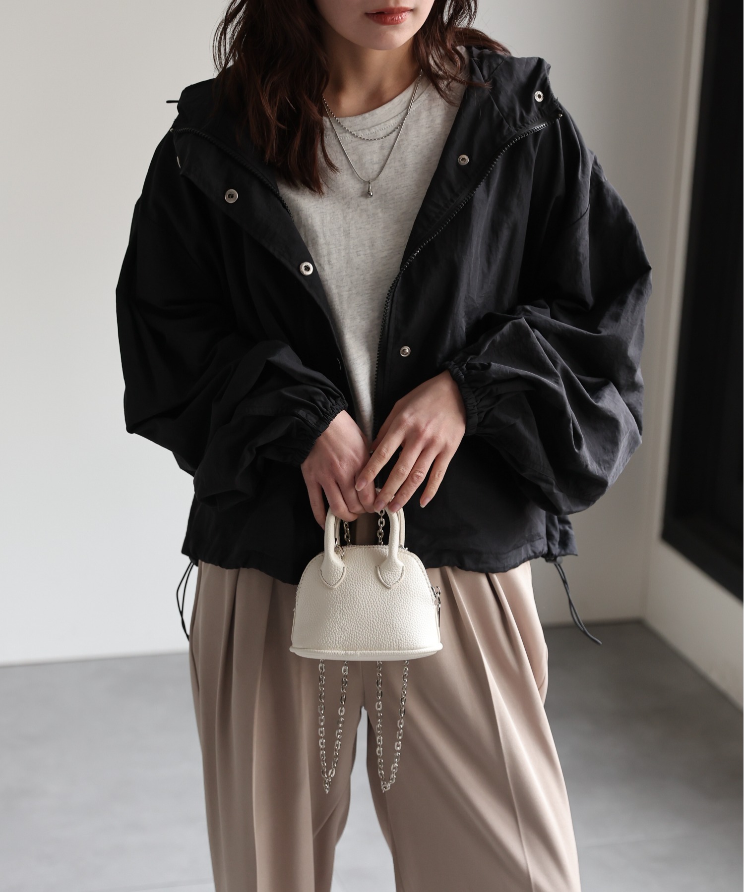 model：156cm 着用サイズ：FREE