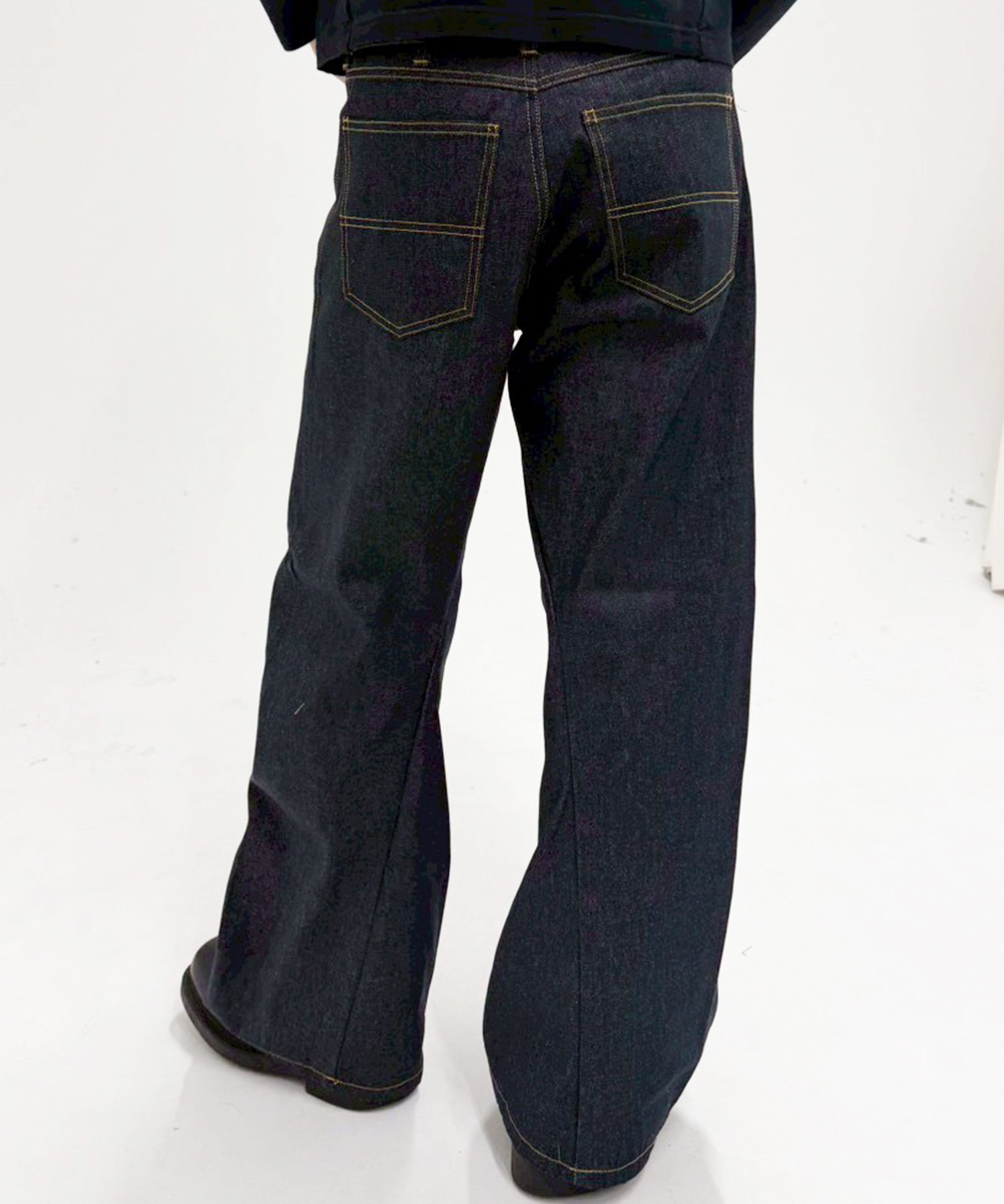 NAWS GEM JEANS ワイドデニムパンツ A'GEM/9 × .kom 『A'gem/エージェム』Super Wide Denim Pants/スーパー