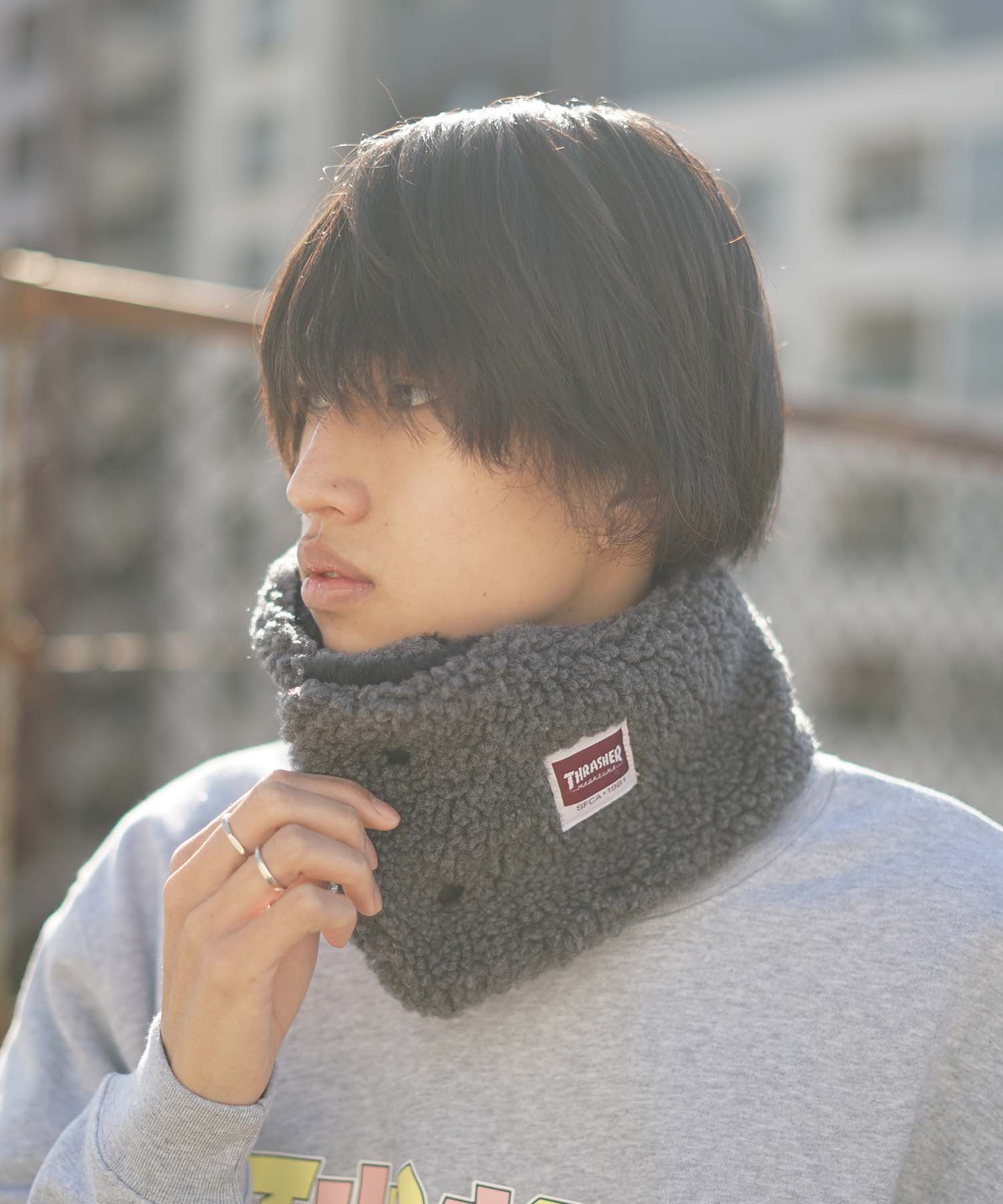 Thrasherclassic Hometown Open Boa Neck Warmer スラッシャーボアネックウォーマー ファッション雑貨