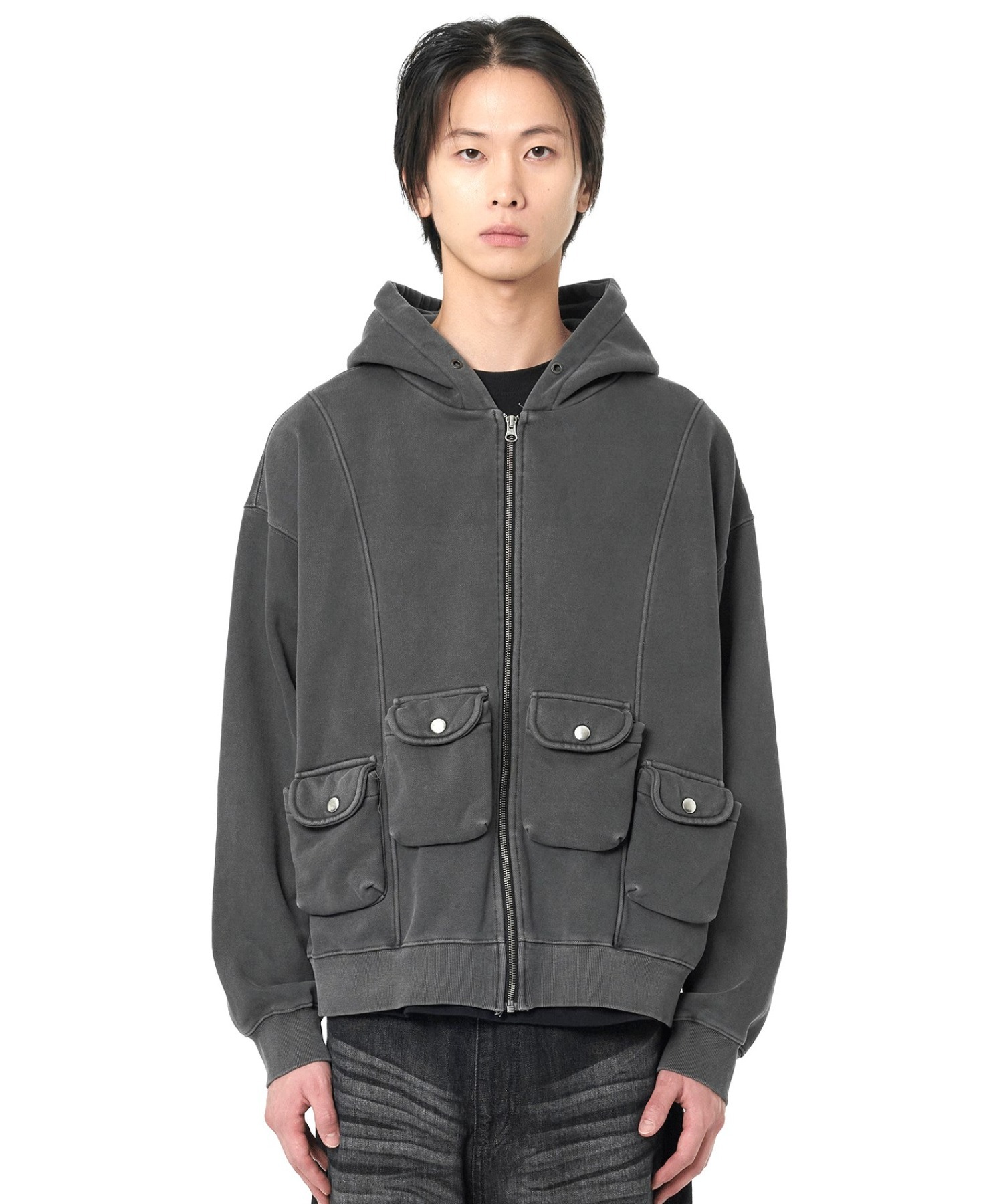 OY/オーワイ』PIGMENT 4 POCKET HOODIE ZIP UP/ピグメント ジップ