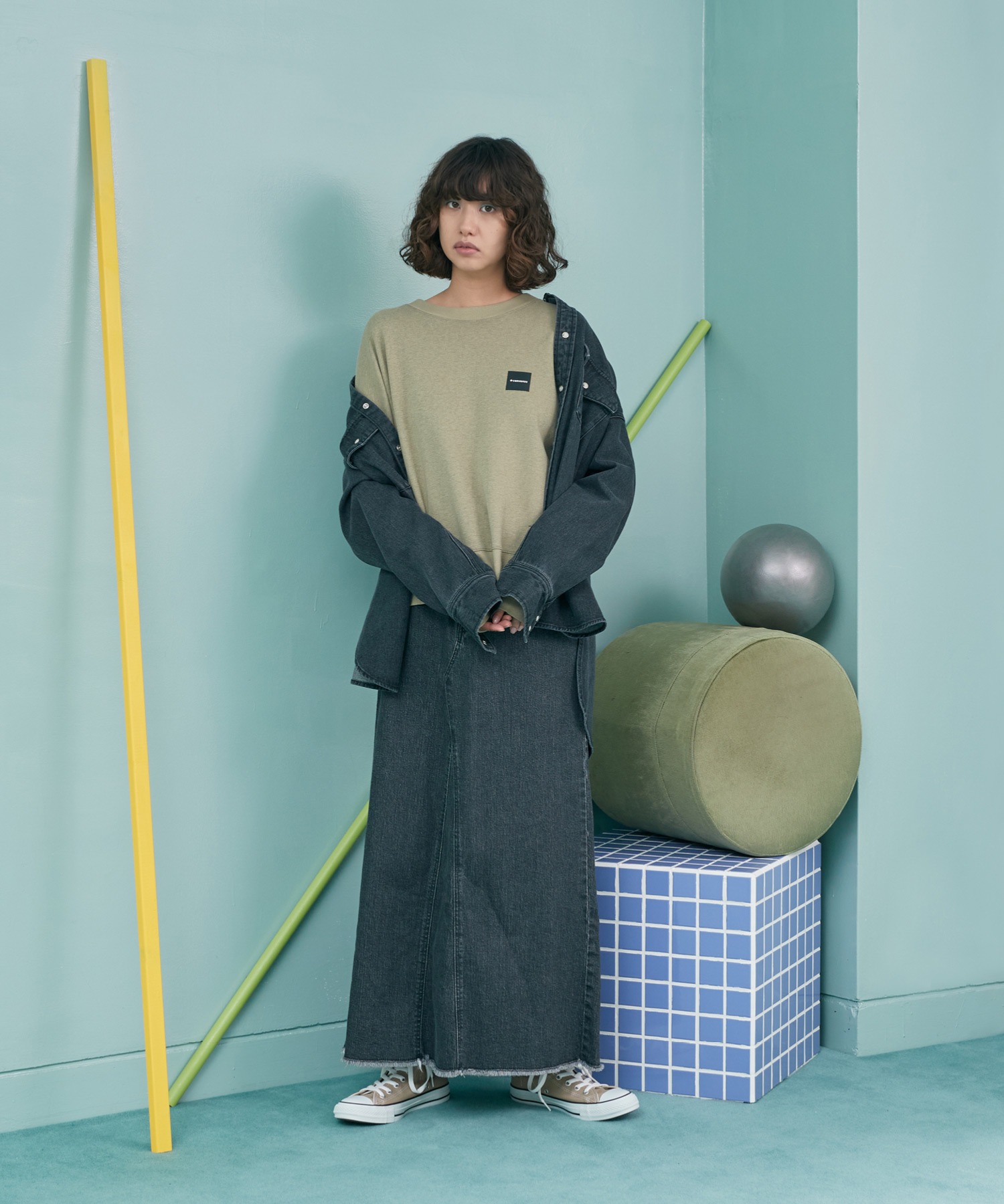 CONVERSE/コンバース ダンボールオーバーサイズスウェット MONO