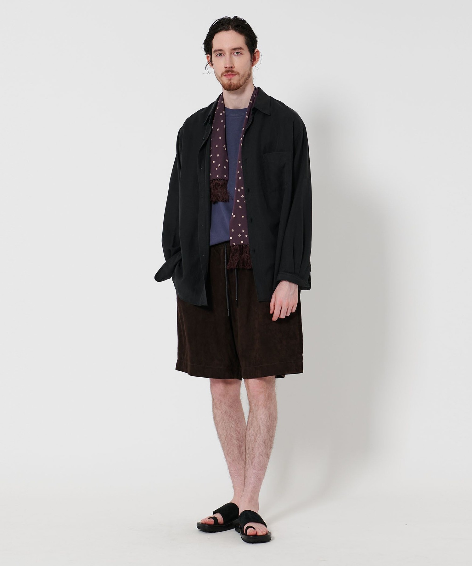 Steven Alan＞ スラブ レギュラーカラー シャツ LOOSE