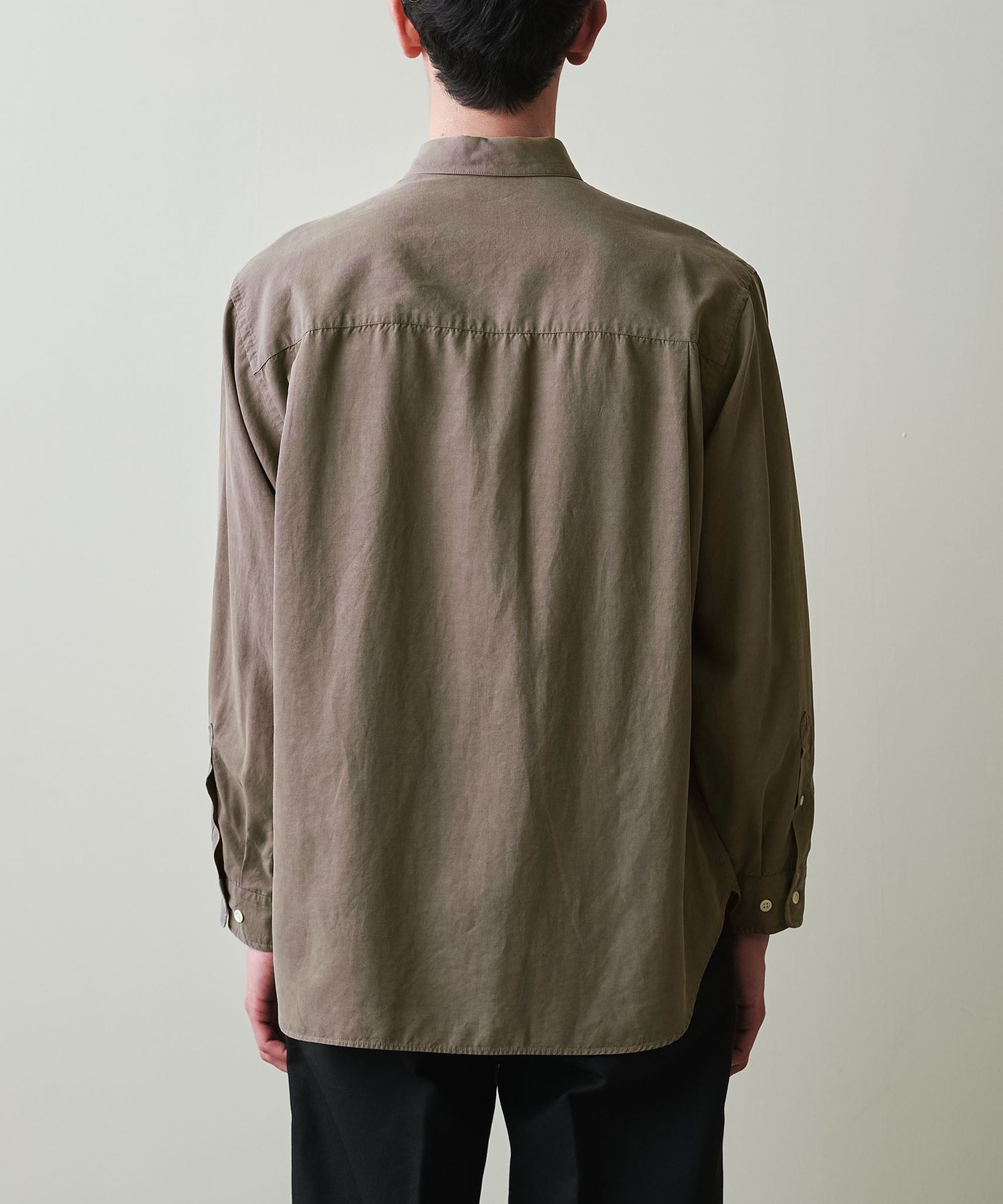 Steven Alan＞ スラブ レギュラーカラー シャツ LOOSE