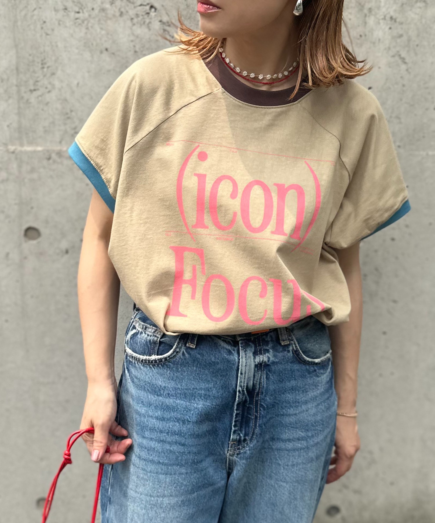 ベージュ
model:154cm 着用サイズ:FREE