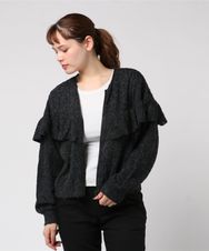 LEOPARDジャカード ジップアップシャツ
