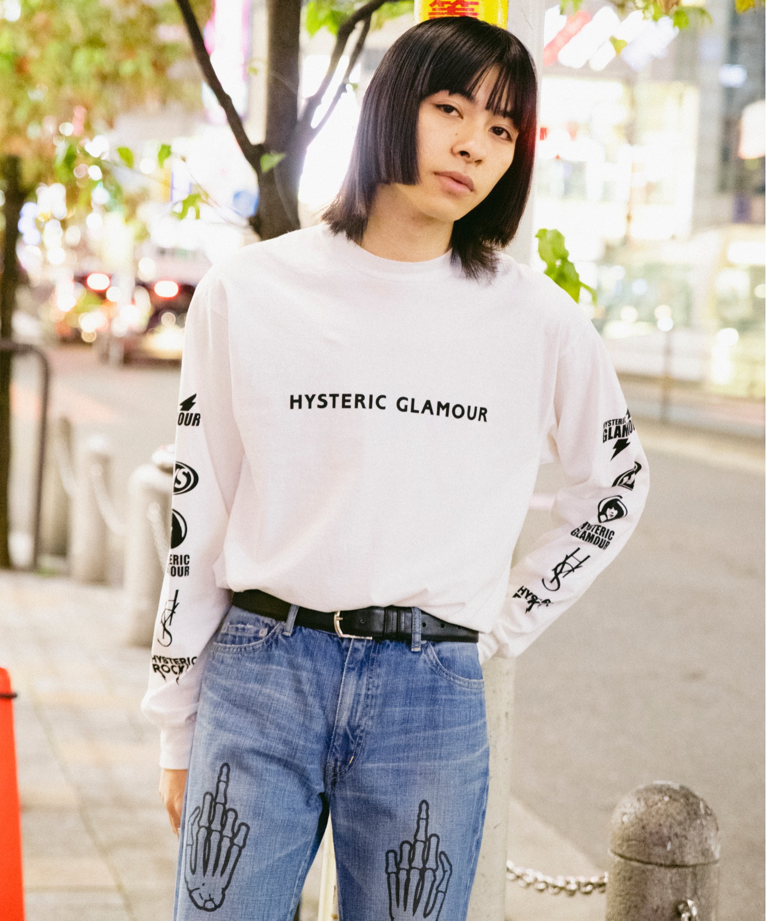 海外最新 Glamour新品ロックなかっこいいカットソー Hysteric Tシャツ カットソー 七分 長袖 Williamsav Com