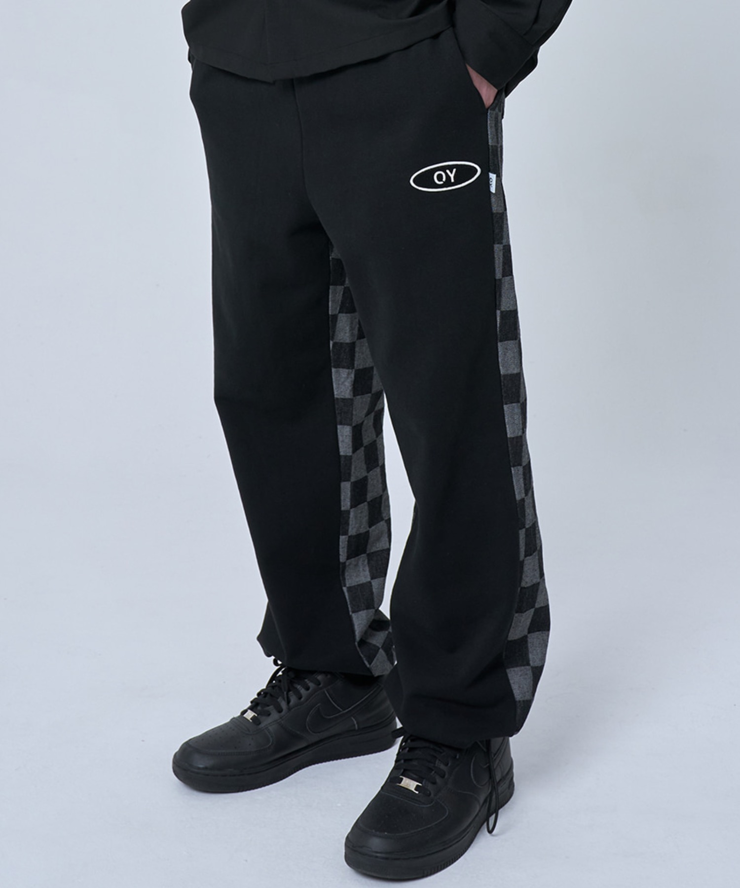 OY/オーワイ』OVER CHECK LOGO PANTS/オーバーチェックロゴ パンツ OY│A'GEM/9×.KOM【公式】｜韓国・ストリートブランド通販サイト  エージェムナイン ドットケーオーエム