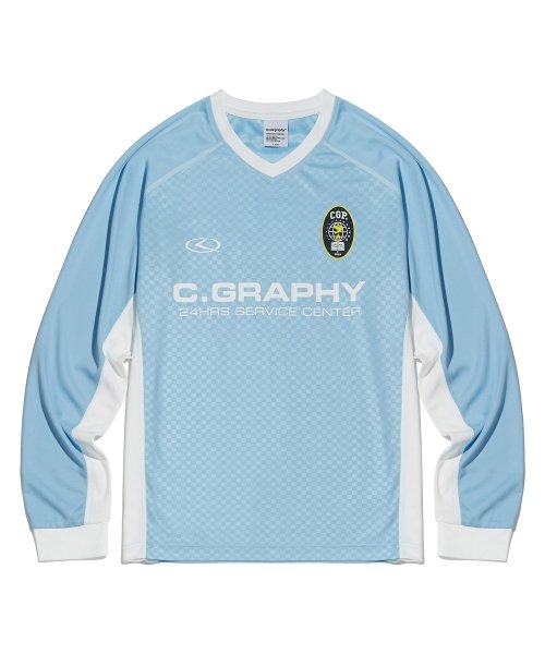 A'GEM/9 × .kom『Code:graphy/コードグラフィー』24H Sports Long-sleeved Jersey T-shirt/スポーツデザイン ロングスリーブジャージ