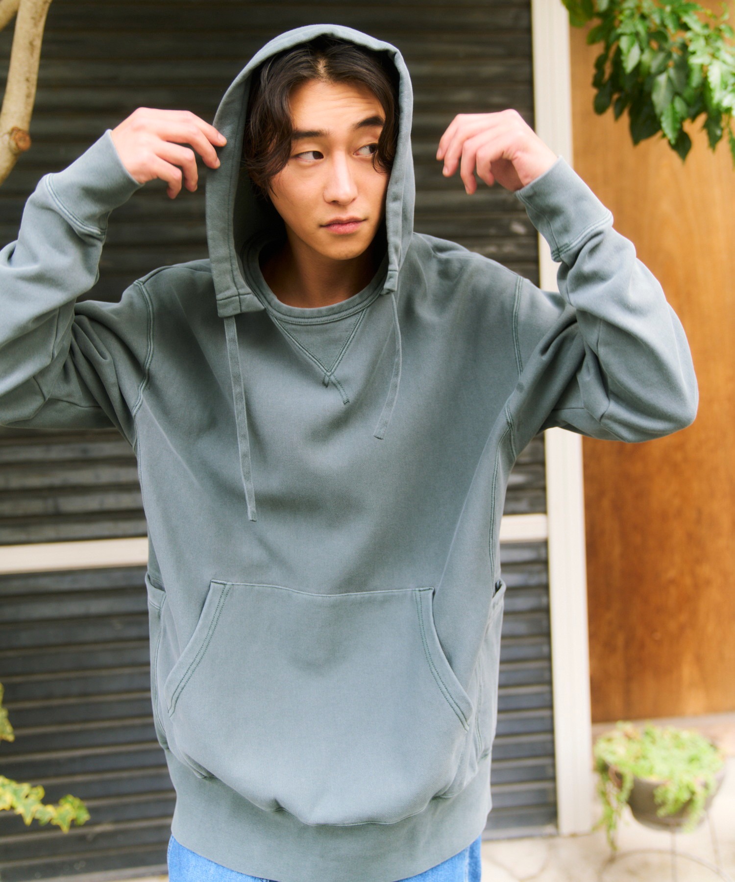 Snow Peak Garment Dyed Hoodie — худи, окрашенное в готовом виде