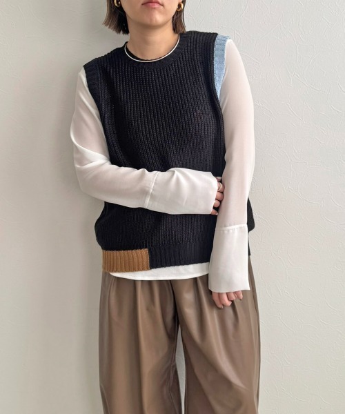 配色ニットベスト LHELBIE│Eimee Law & LHELBIE 公式オンラインストア