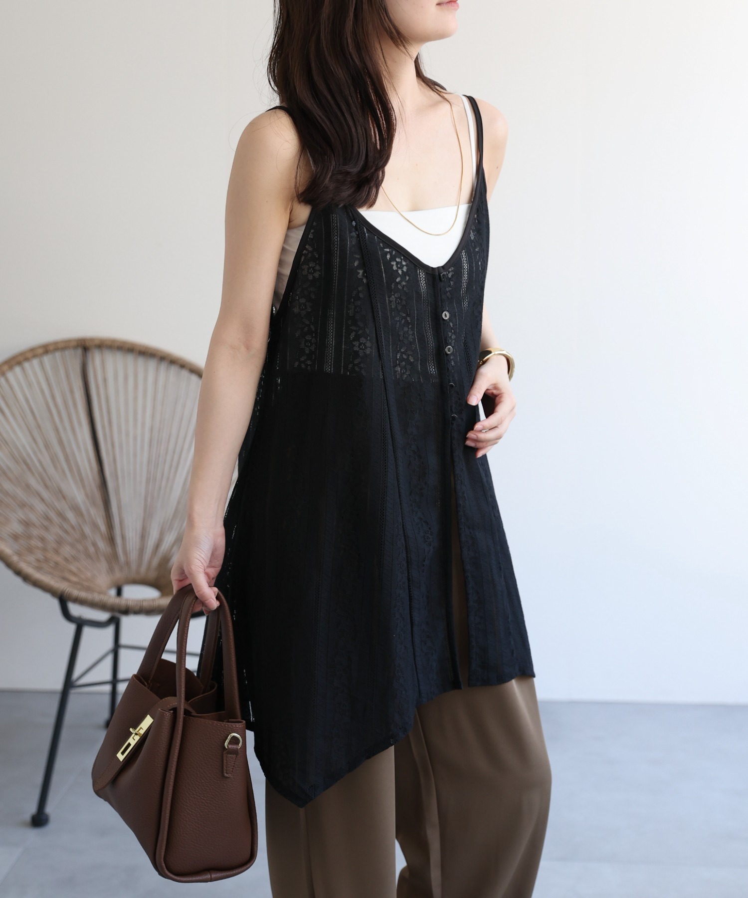 model：156cm 着用サイズ：FREE